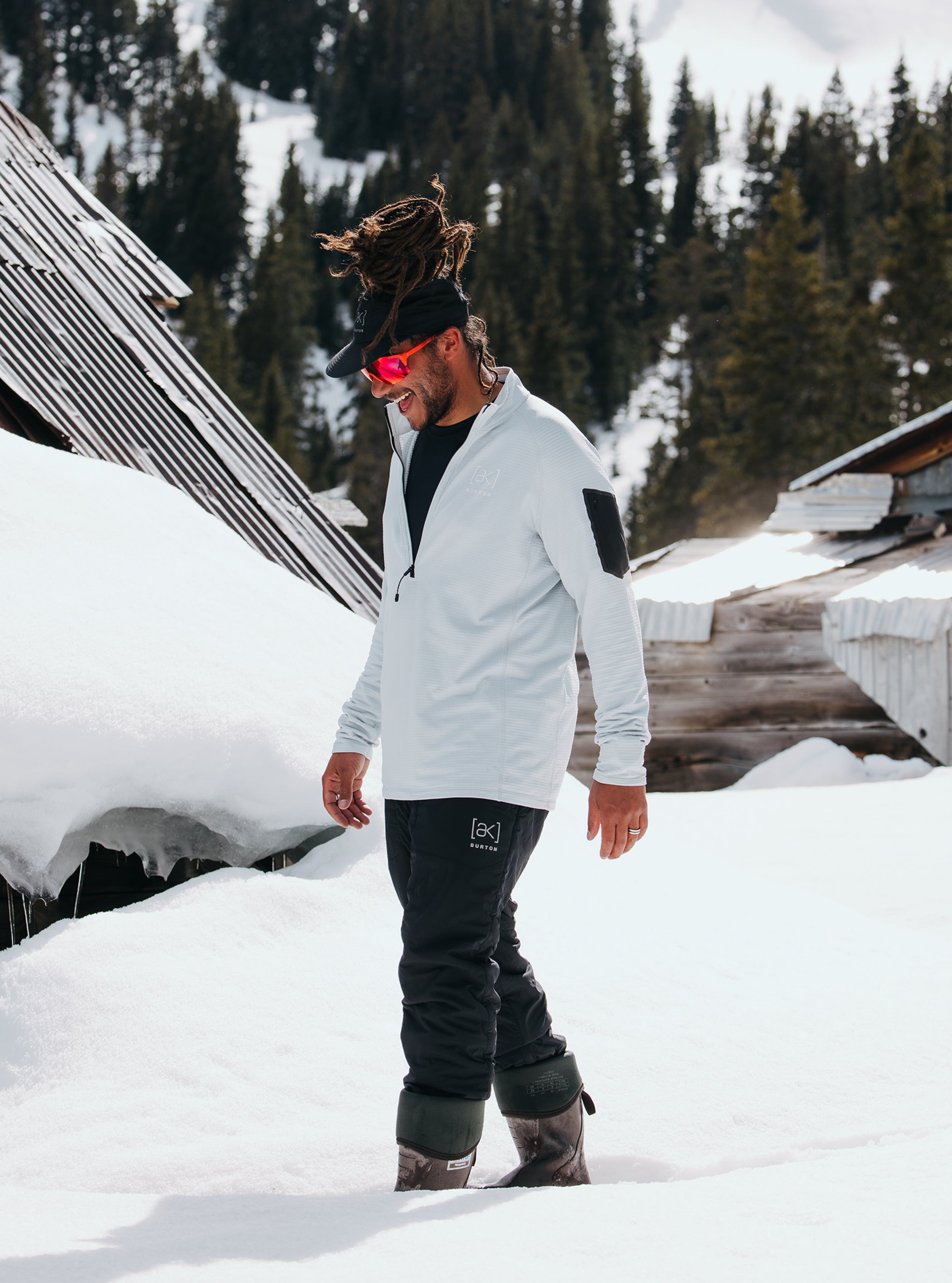 メンズ Burton [ak]® ヘリウム グリッド ハーフジップ フリース