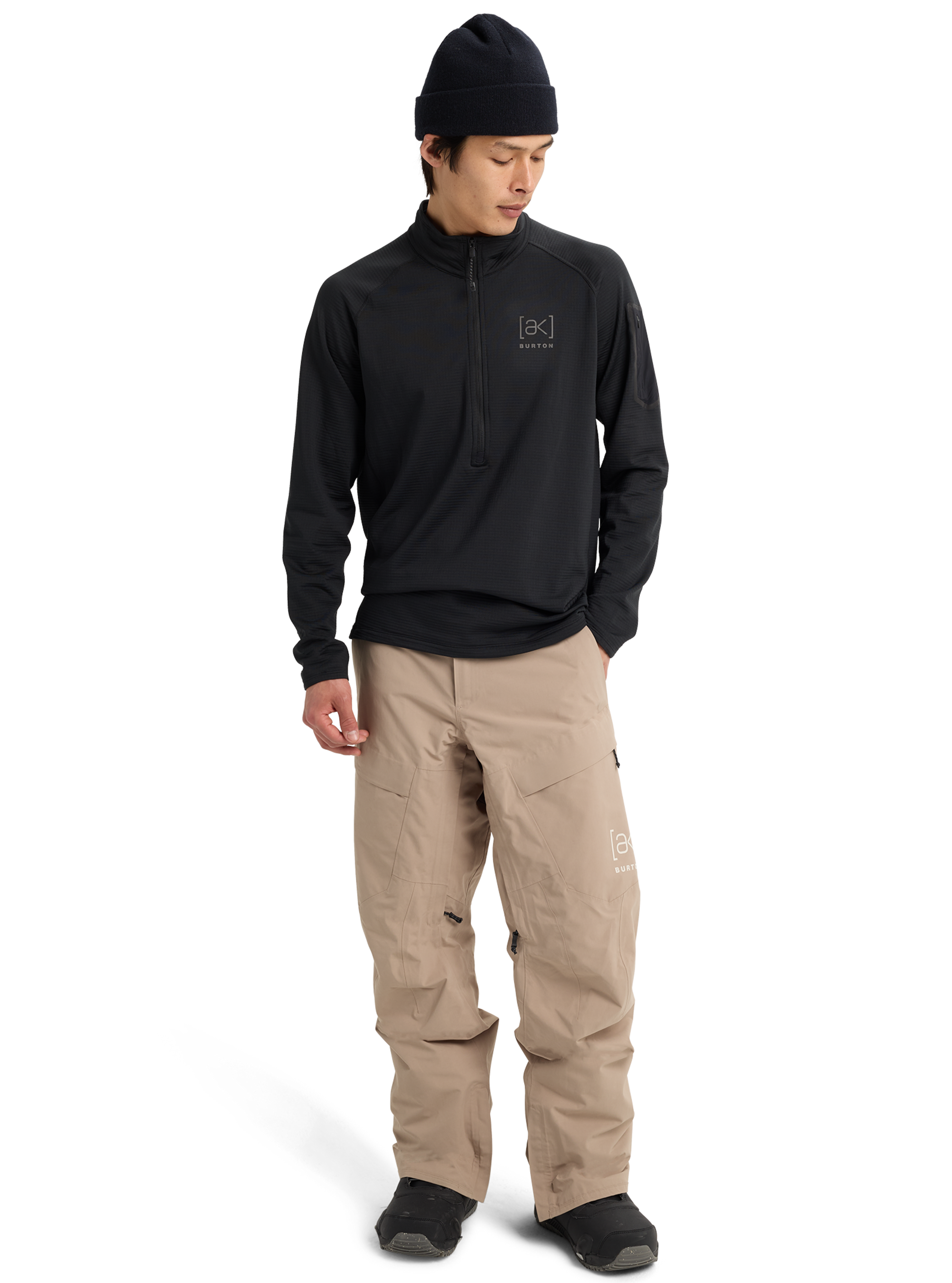 メンズ Burton [ak]® ヘリウム グリッド ハーフジップ フリース