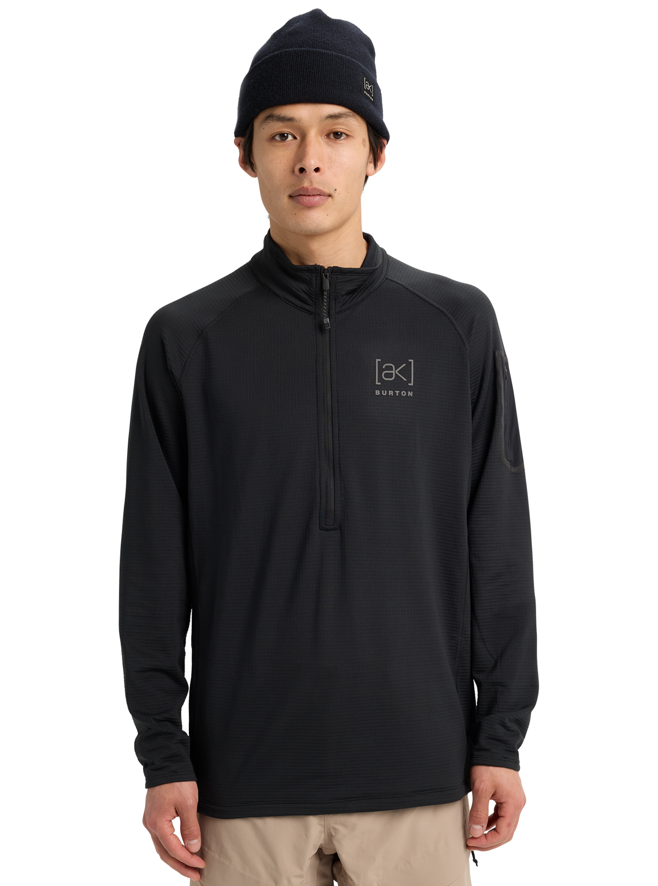 メンズ Burton [ak]® ヘリウム グリッド ハーフジップ フリース