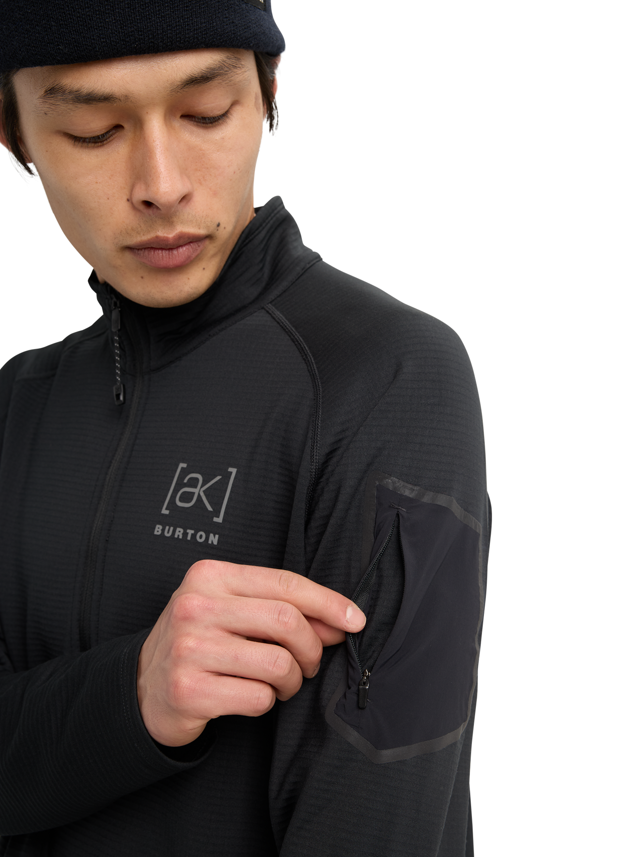 メンズ Burton [ak]® ヘリウム グリッド ハーフジップ フリース