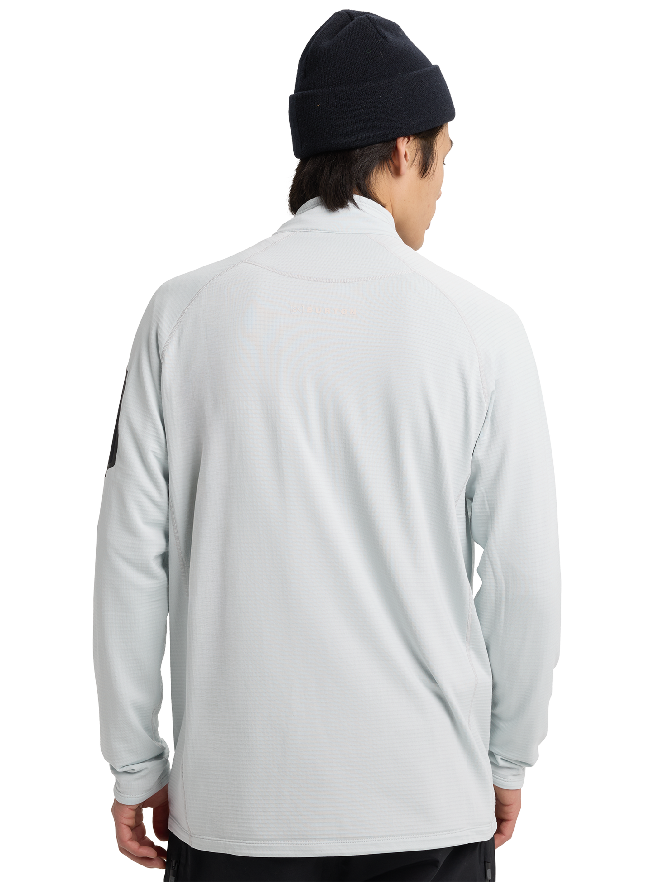 Product image of Men's Burton [ak] Helium Grid Half-Zip Fleece[Variant:Gray Cloud]