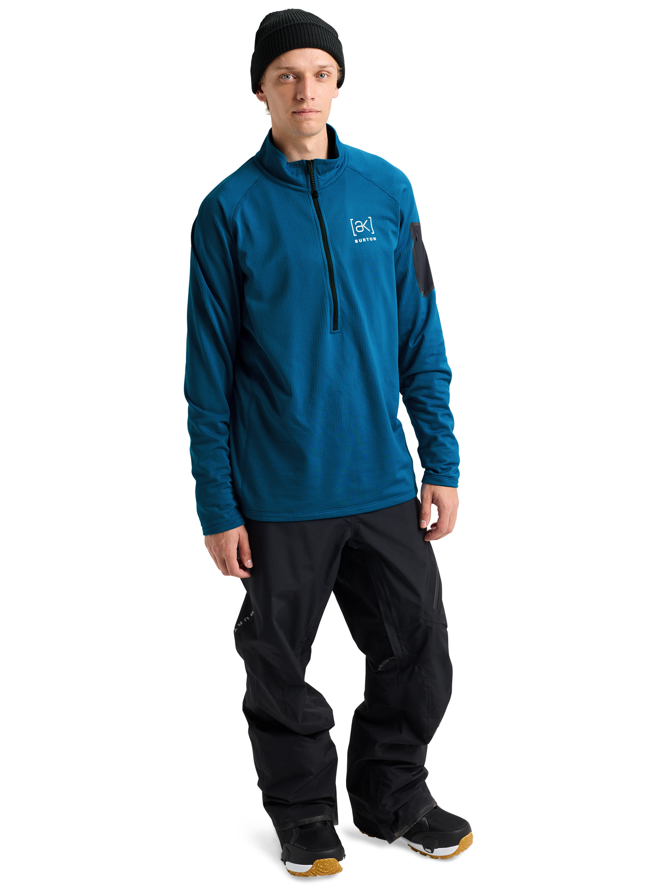 メンズ Burton [ak]® ヘリウム グリッド ハーフジップ フリース