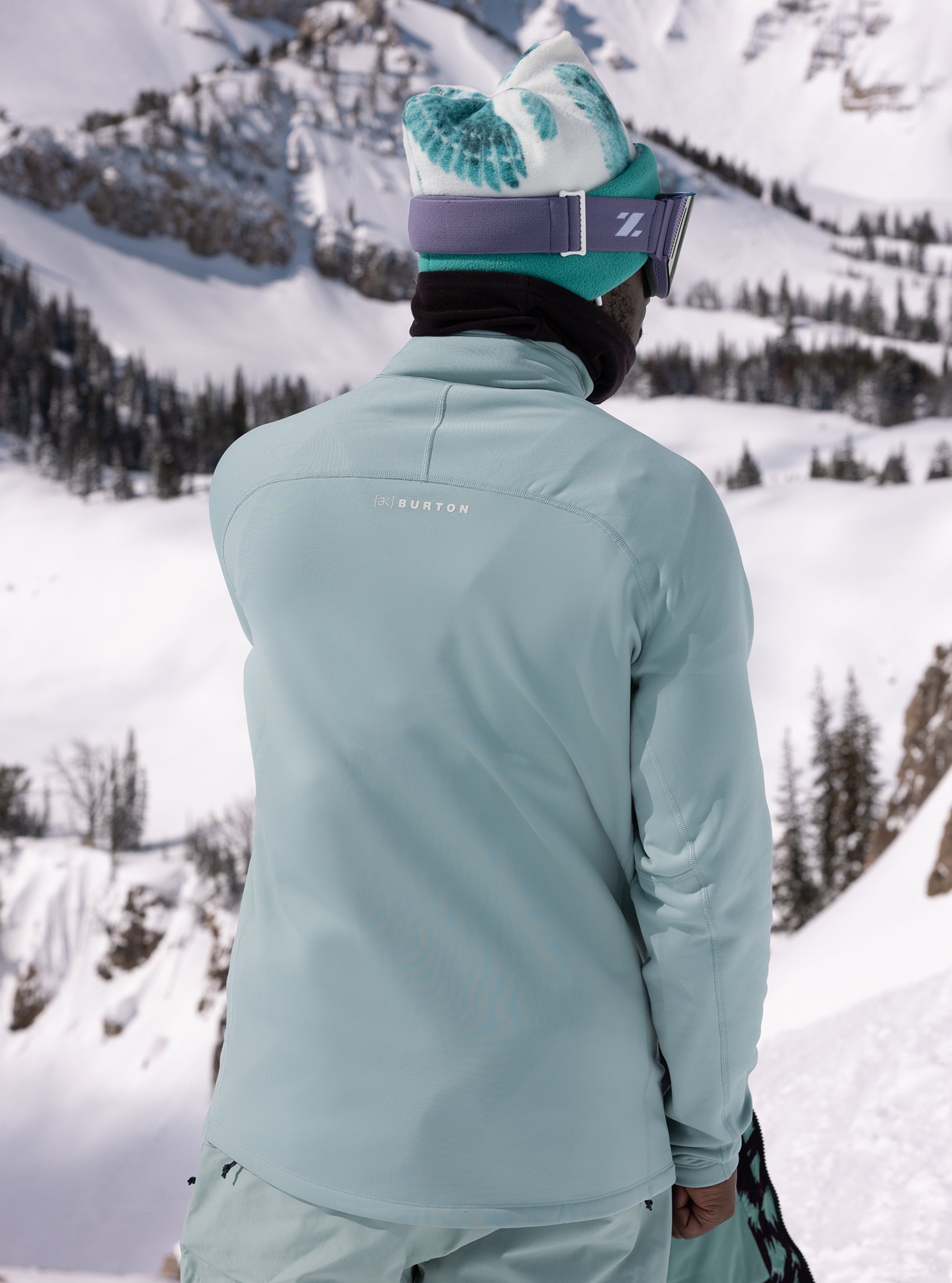 Product image of Men's Burton [ak] Baker Stretch Full-Zip Fleece[Variant:Petrol Green]