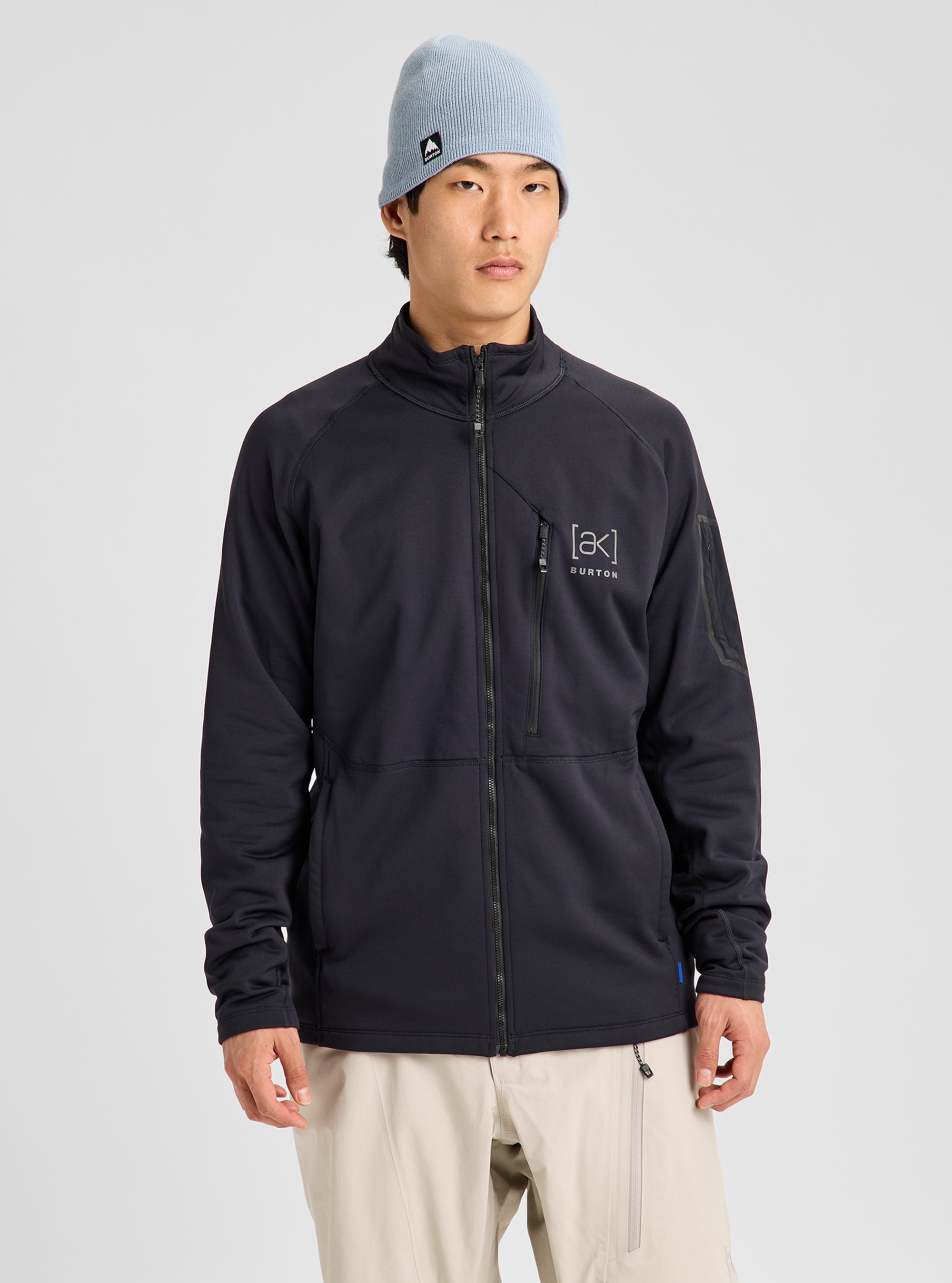 Product image of Men's Burton [ak] Baker Stretch Full-Zip Fleece[Variant:True Black]