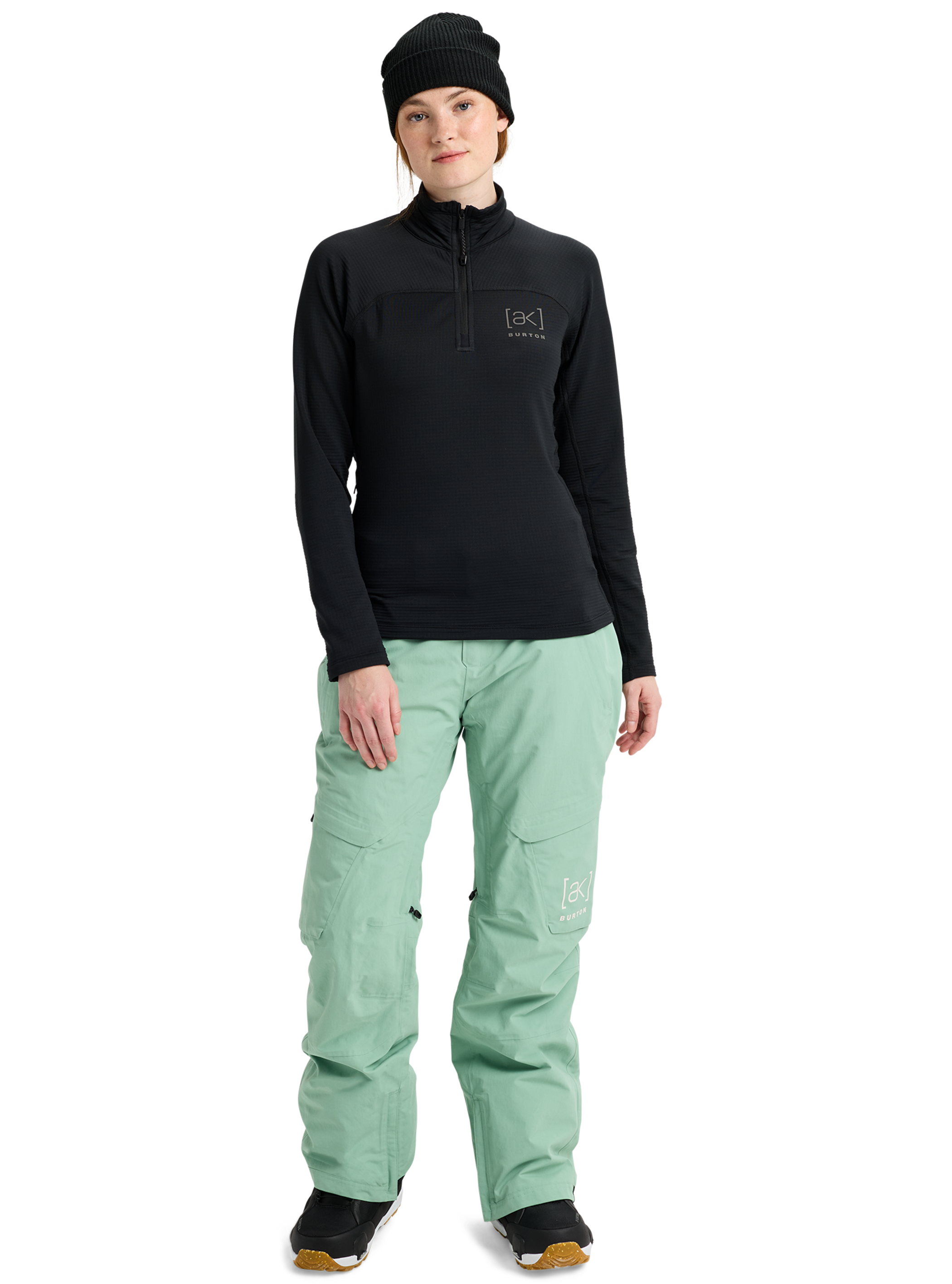 ウィメンズ Burton [ak]® ヘリウム グリッド 1/4ジップフリース