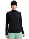 Product image of Women's Burton [ak] Helium Grid Quarter-Zip Fleece[Variant:True Black]