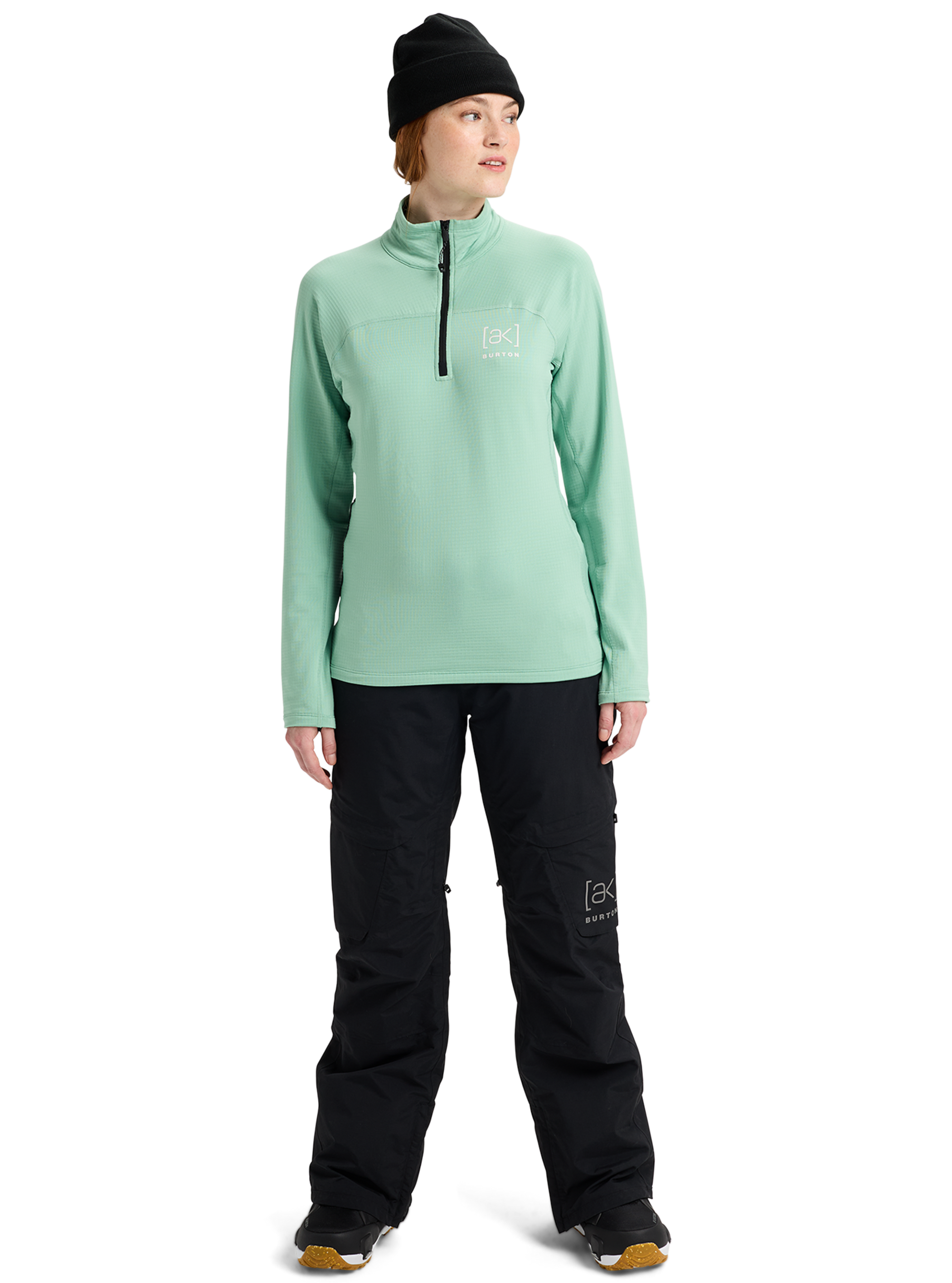 ウィメンズ Burton [ak]® ヘリウム グリッド 1/4ジップフリース