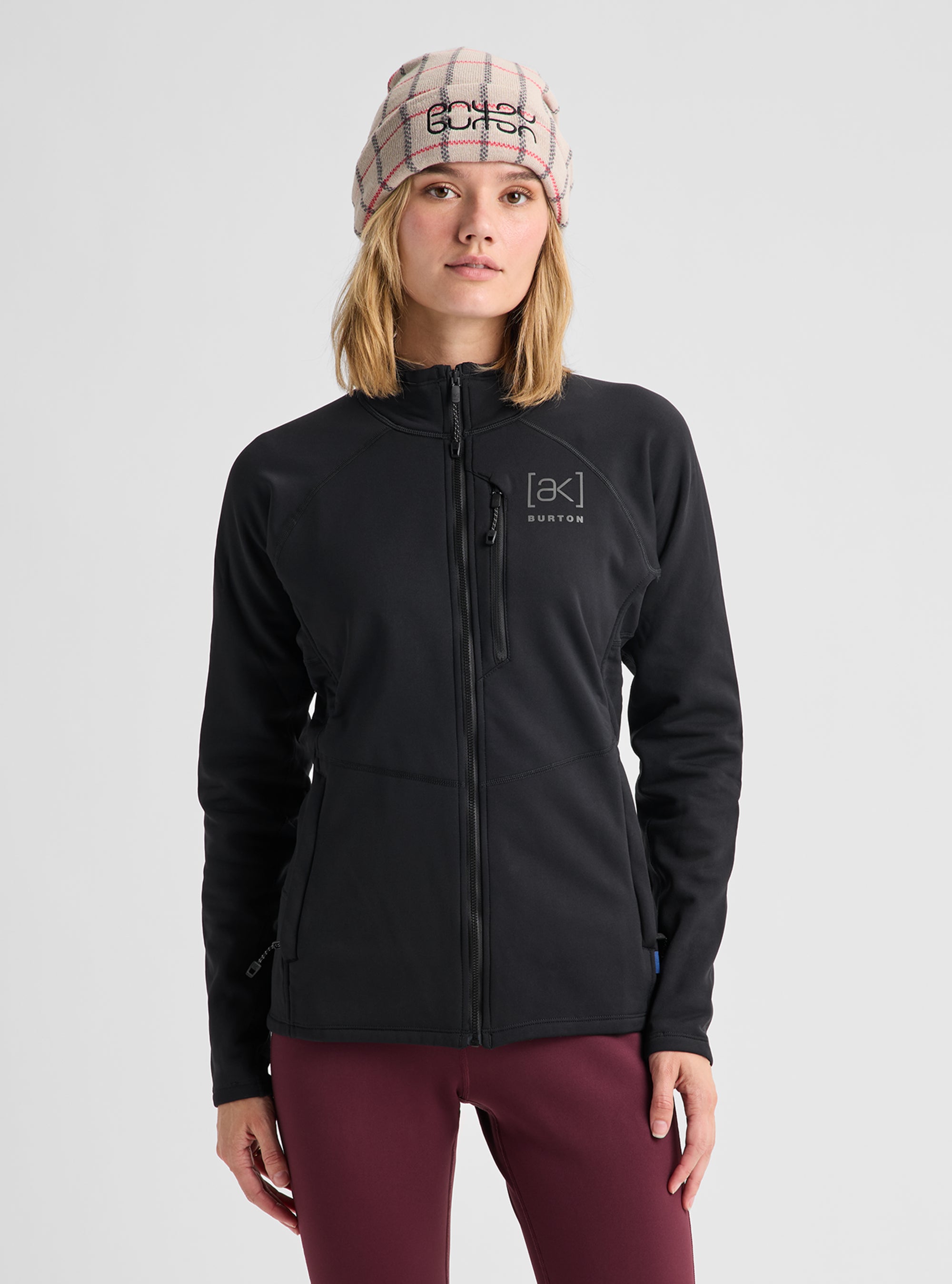 Product image of Women's Burton [ak] Baker Stretch Full-Zip Fleece[Variant:True Black]