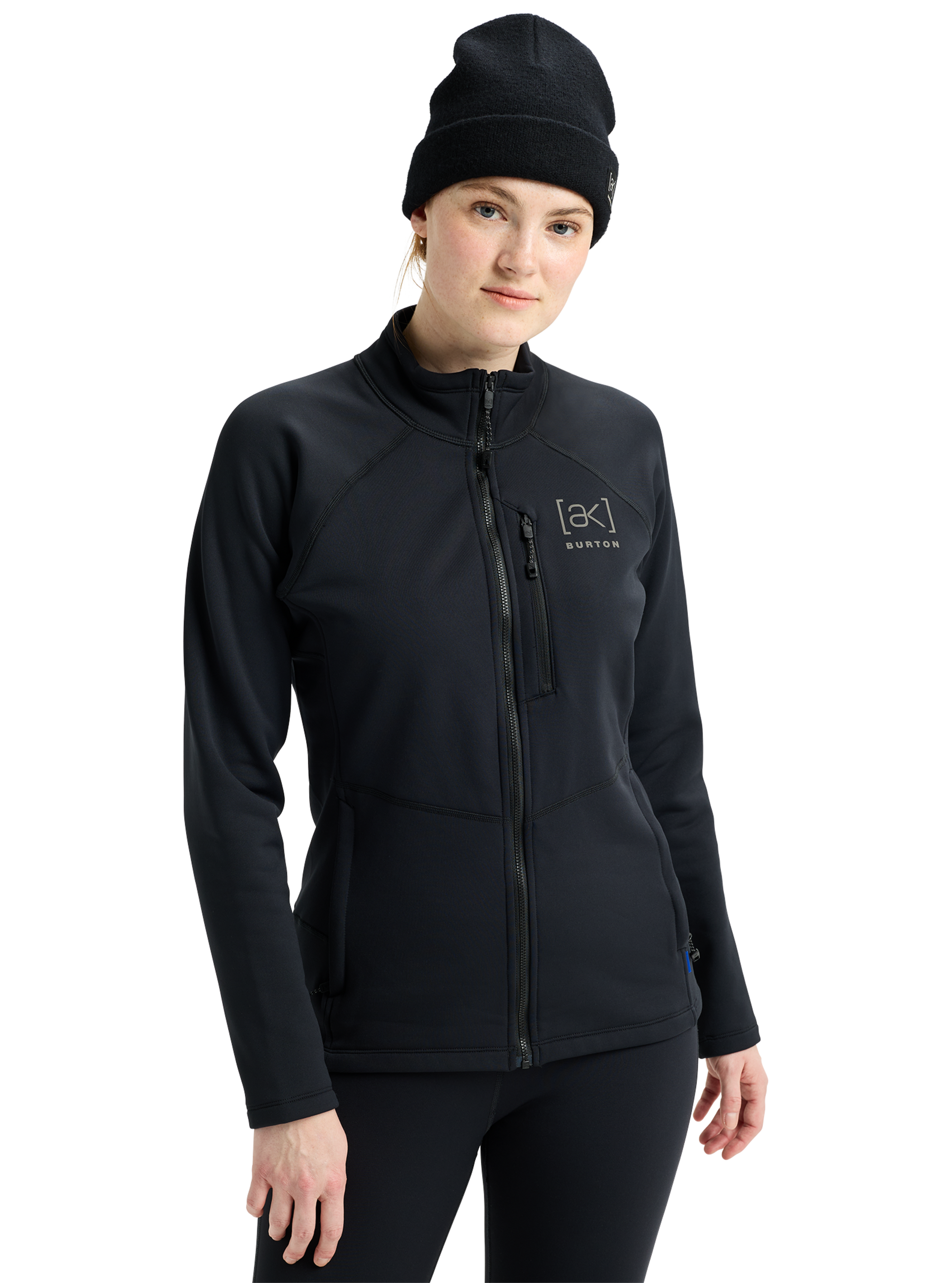 Product image of Women's Burton [ak] Baker Stretch Full-Zip Fleece[Variant:True Black]