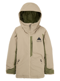 Product image of Kids' Burton Hillslope Jacket[Variant:Summit Taupe / Forest Moss]