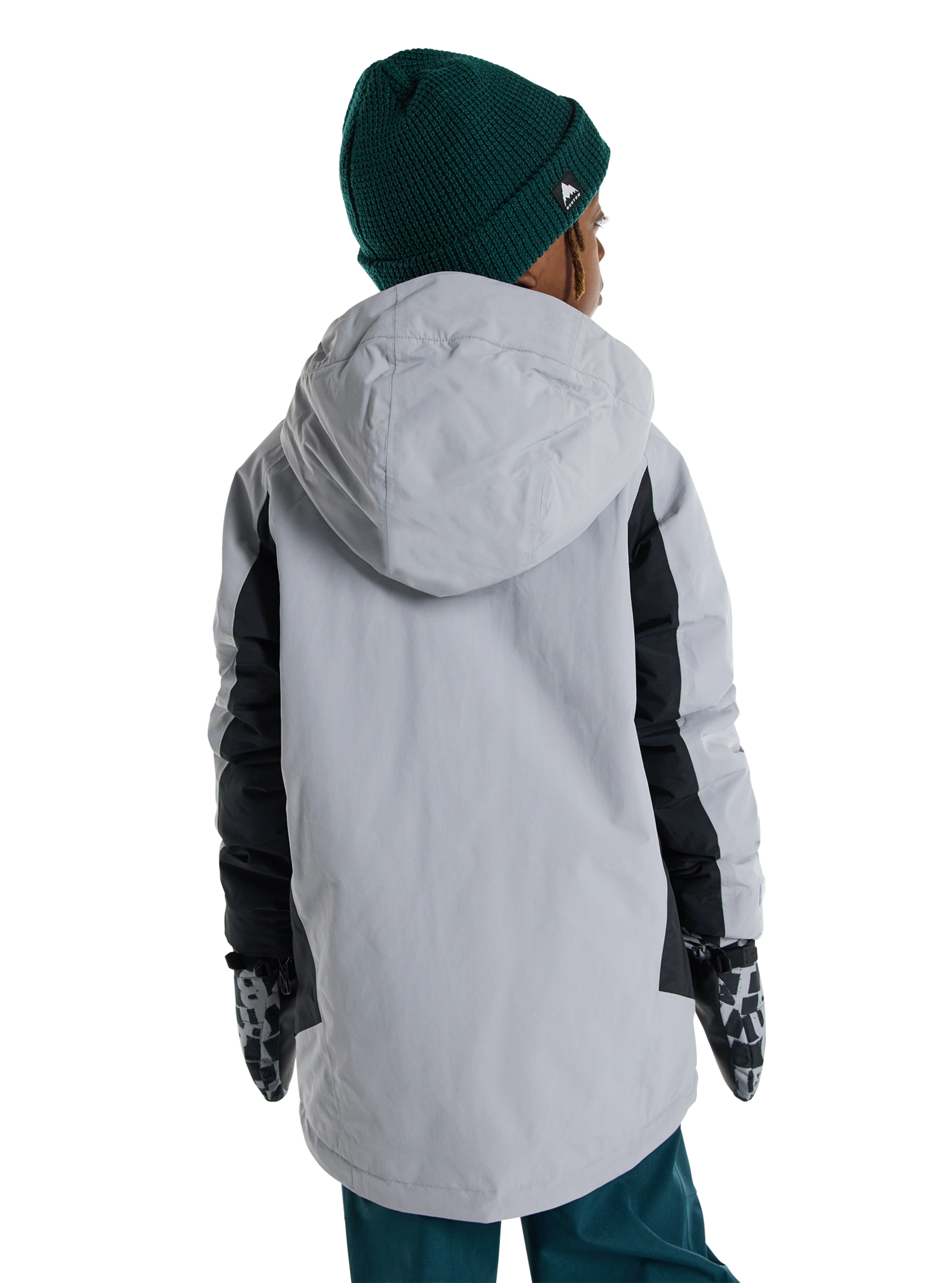 Product image of Kids' Burton Skimmer Jacket[Variant:Silver Sconce / True Black]