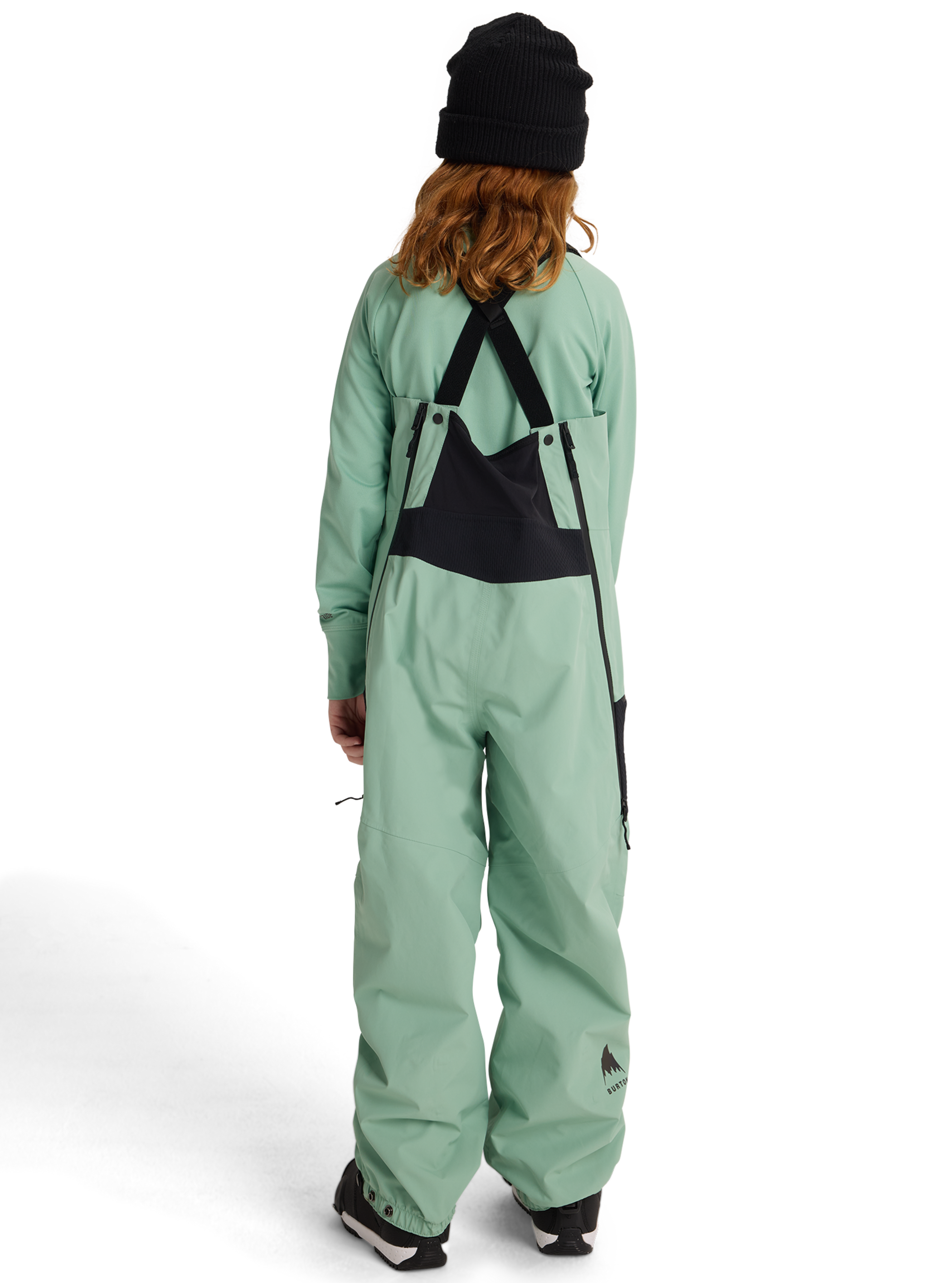 Product image of Kids' Burton Outbeam 3L Bib Pants[Variant:Soft Sage / True Black]