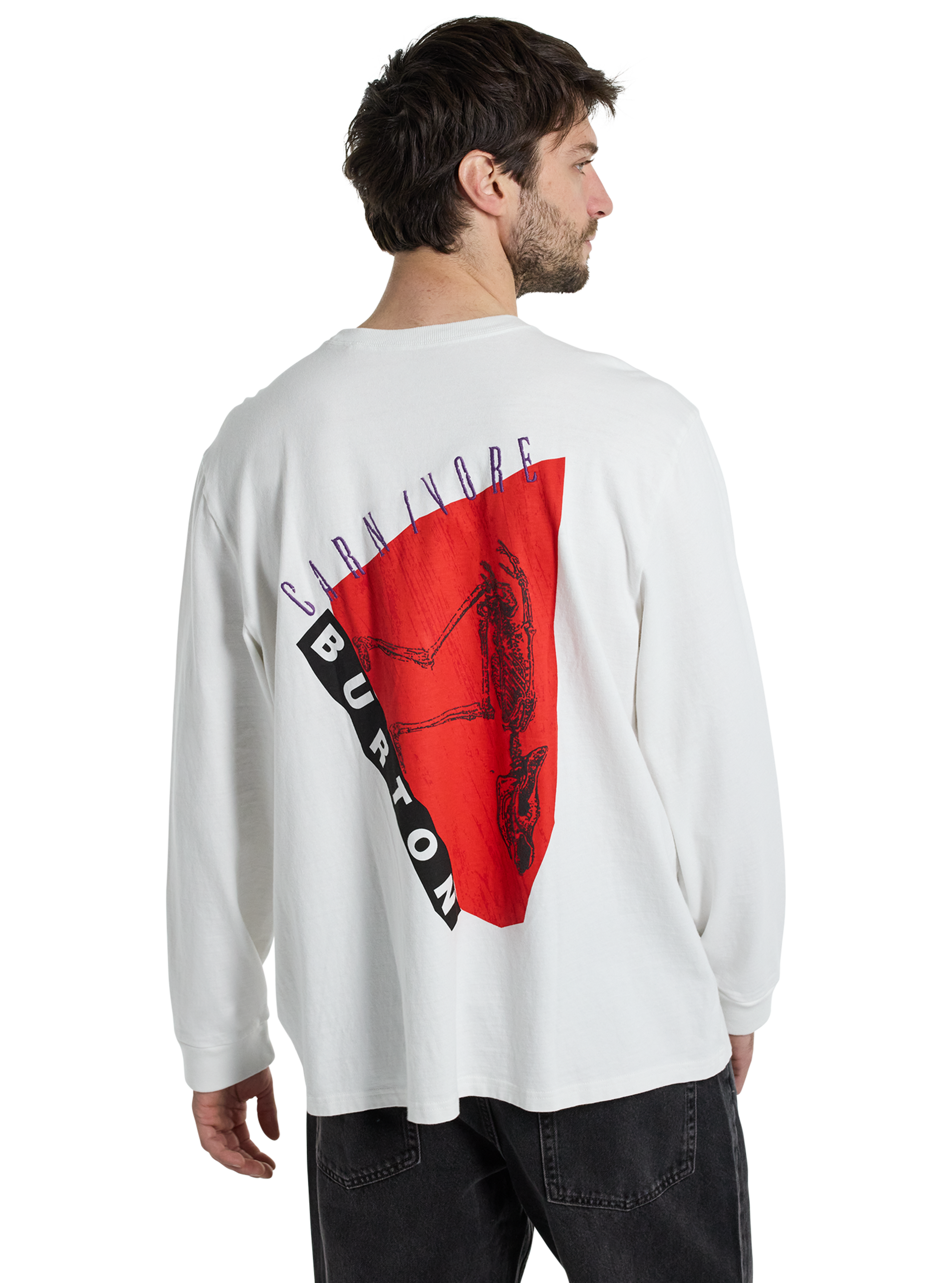 Product image of Burton Carnivore Long Sleeve T-Shirt[Variant:Stout White]