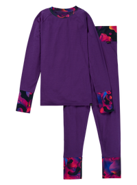 Product image of Kids' & Toddlers' Burton Merino Wool Base Layer Set[Variant:Imperial Purple]