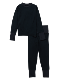 Product image of Kids' & Toddlers' Burton Merino Wool Base Layer Set[Variant:True Black]