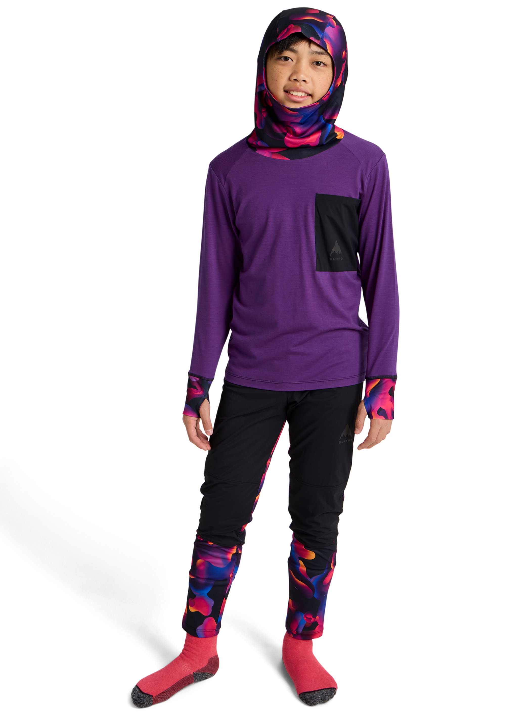 キッズ Burton アウトビーム メリノウール セット
