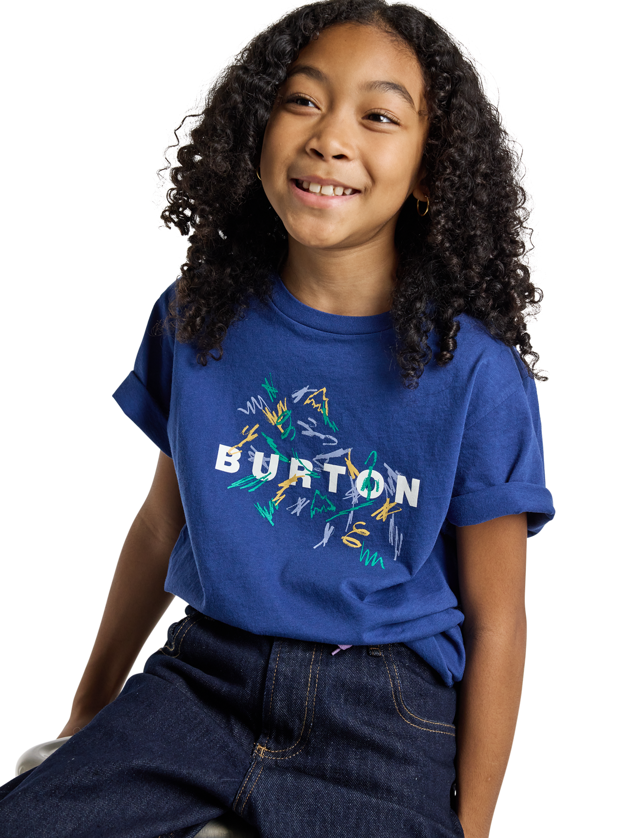 キッズ Burton スクリブル ショートスリーブ Tシャツ