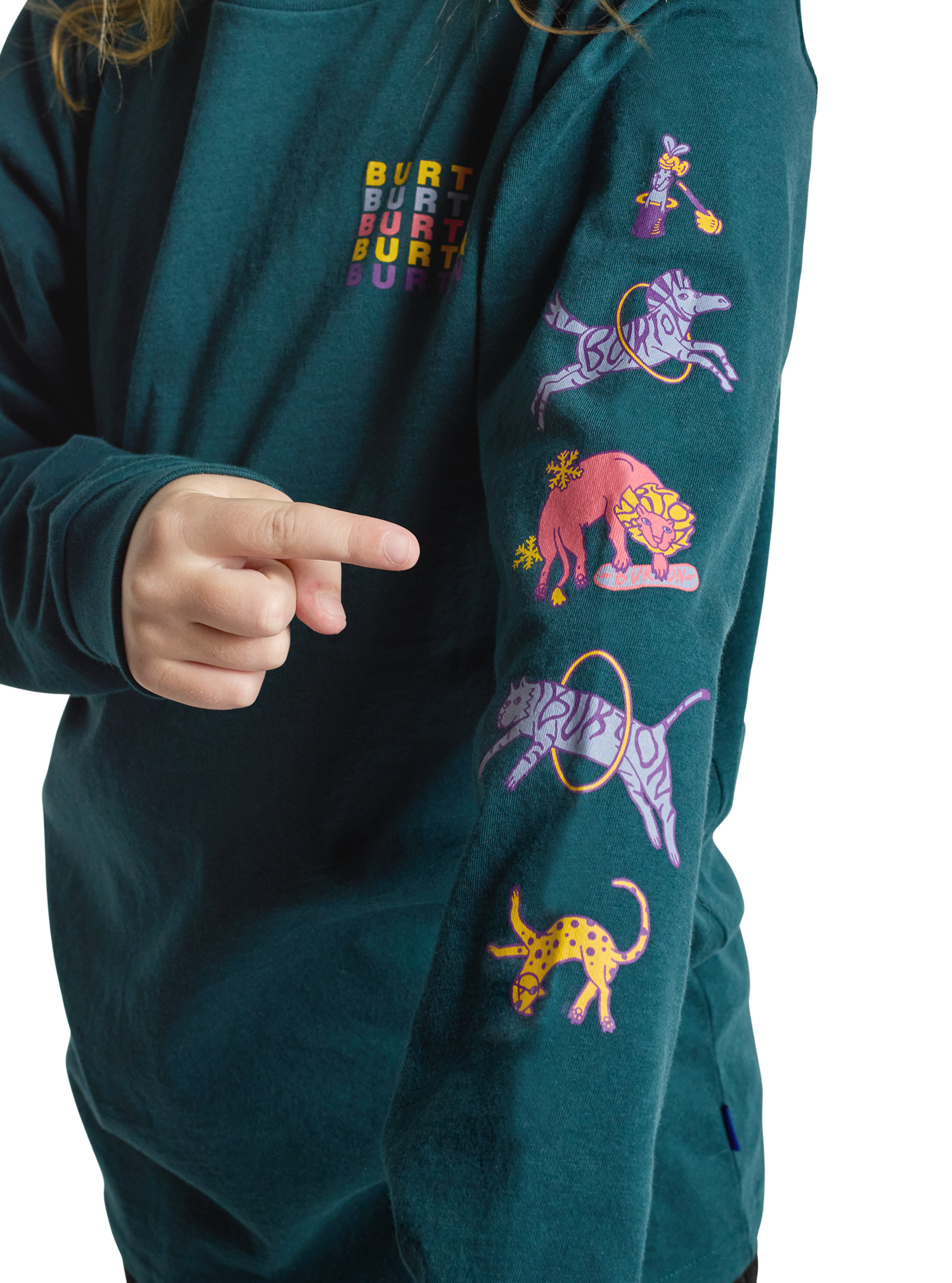 キッズ Burton アニマルショー ロングスリーブ Tシャツ