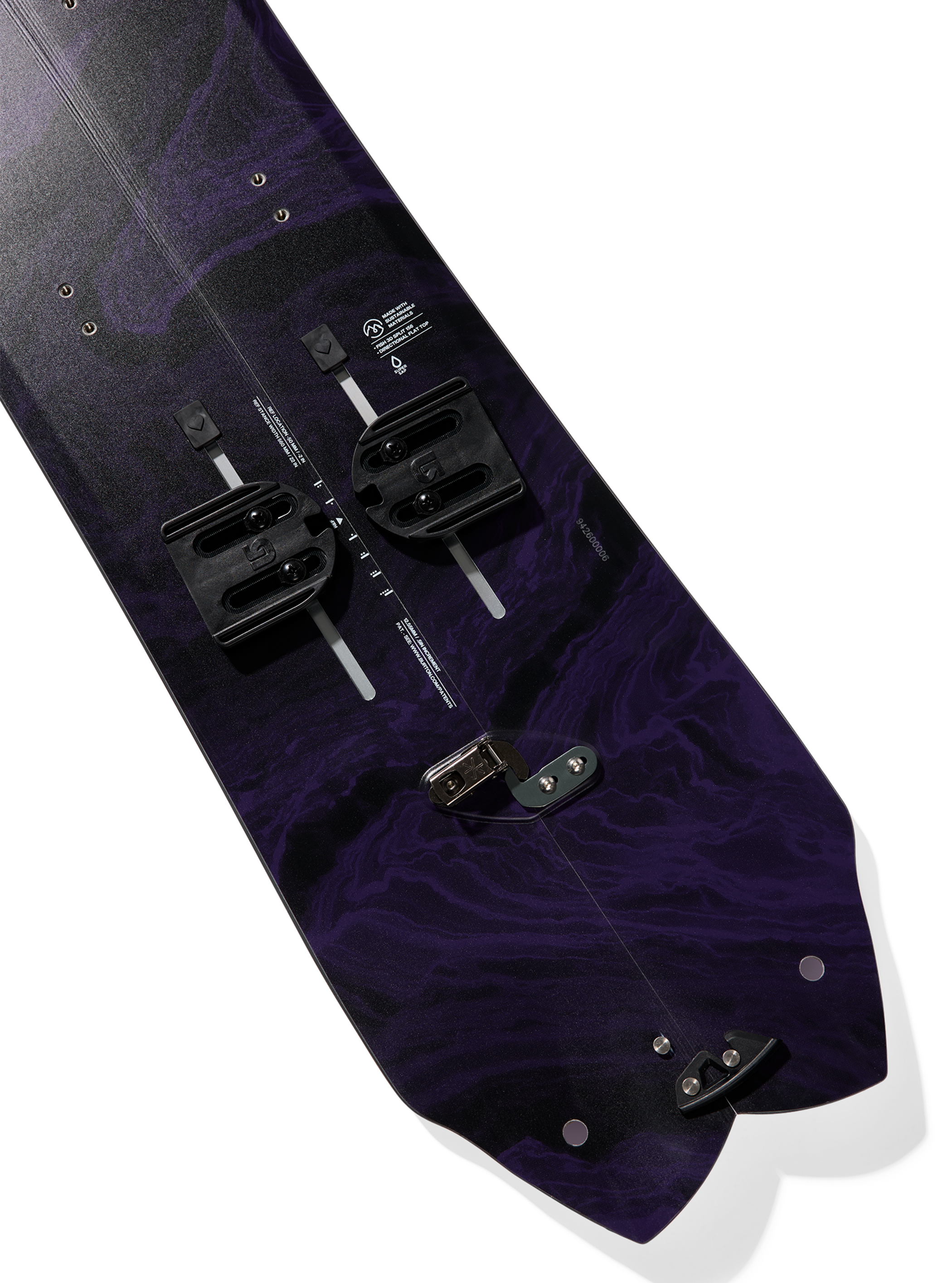 Burton 3D フィッシュ ディレクショナル Flat Top スプリットボード