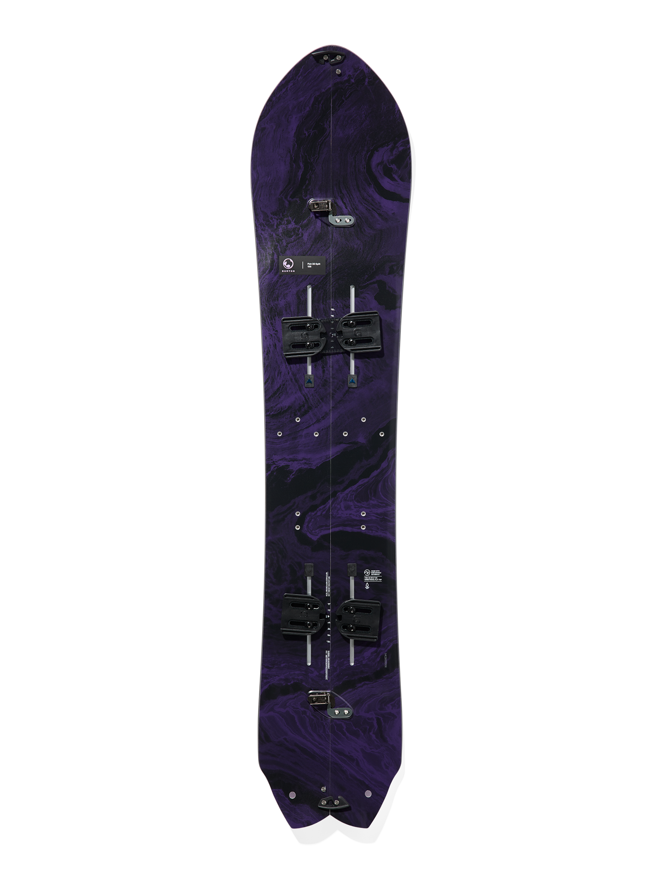 Burton 3D フィッシュ ディレクショナル Flat Top スプリットボード