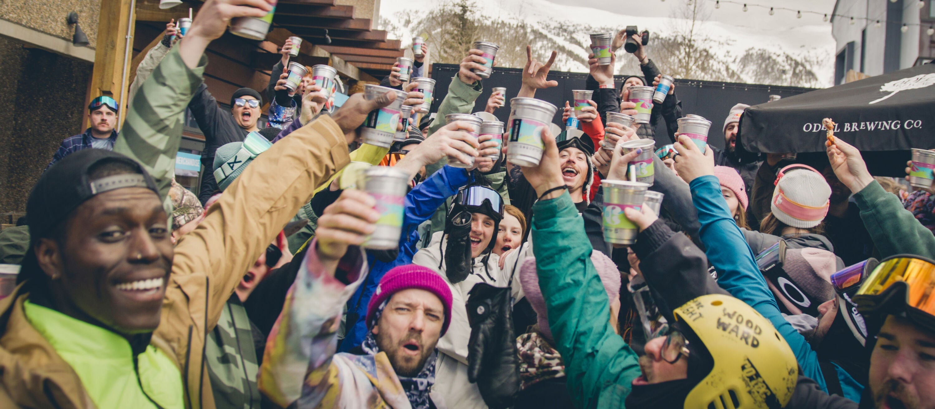 Jake Burton Carpenter riding a throwback board