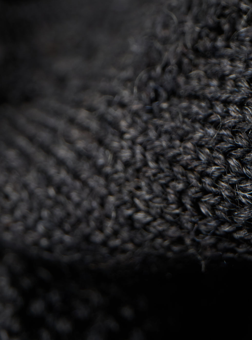 close up on engineered knit fabric