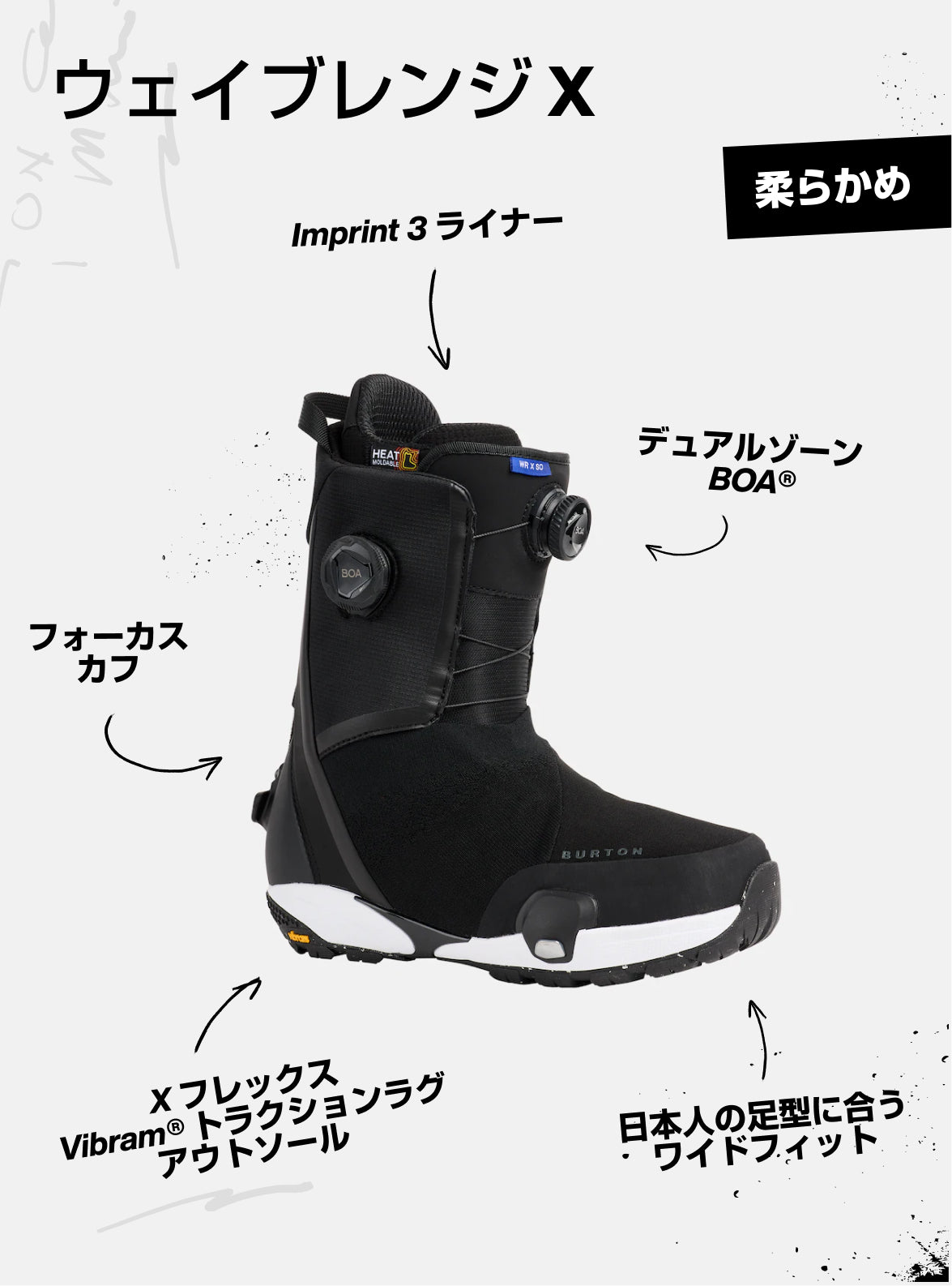 ウィメンズ Burton ウェイブレンジ X Step On® スノーボードブーツ