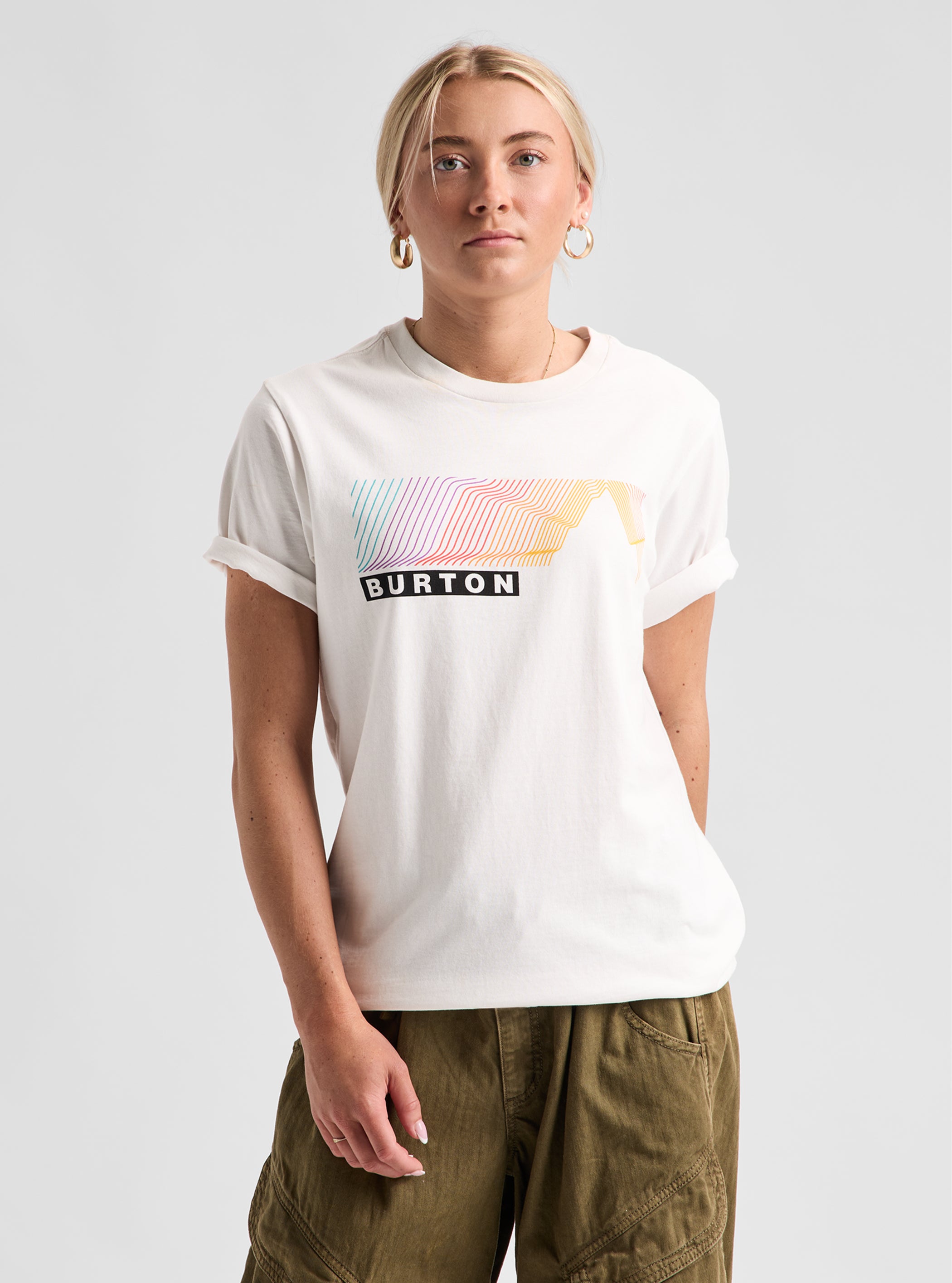 Product image of Burton Elmore Short Sleeve T-Shirt[Variant:Stout White]