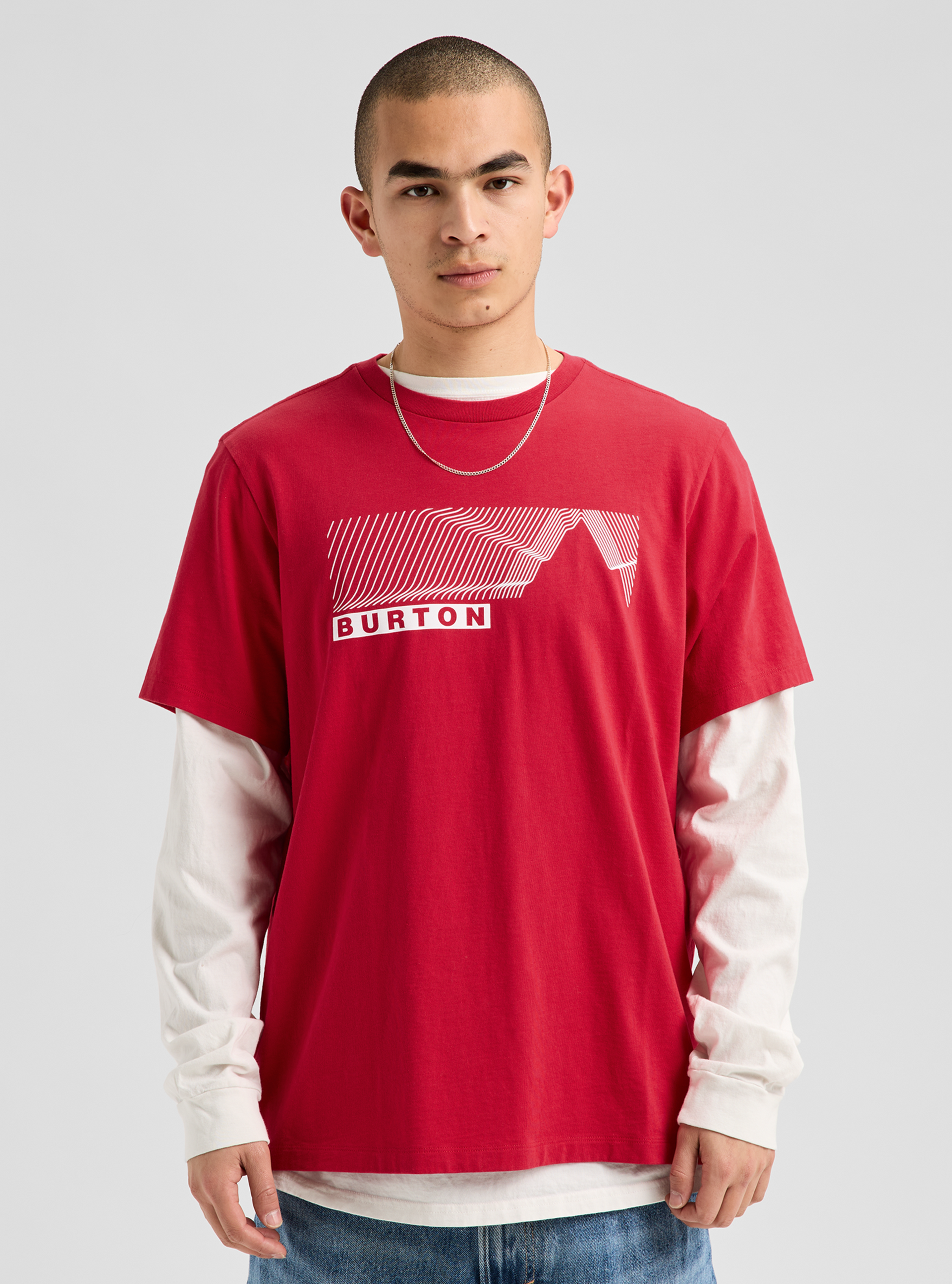 Product image of Burton Elmore Short Sleeve T-Shirt[Variant:Geranium Red]