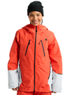 Product image of Women's Burton Reserve GORE-TEX 2L Jacket[Variant:Fiesta Red / Gray Cloud]