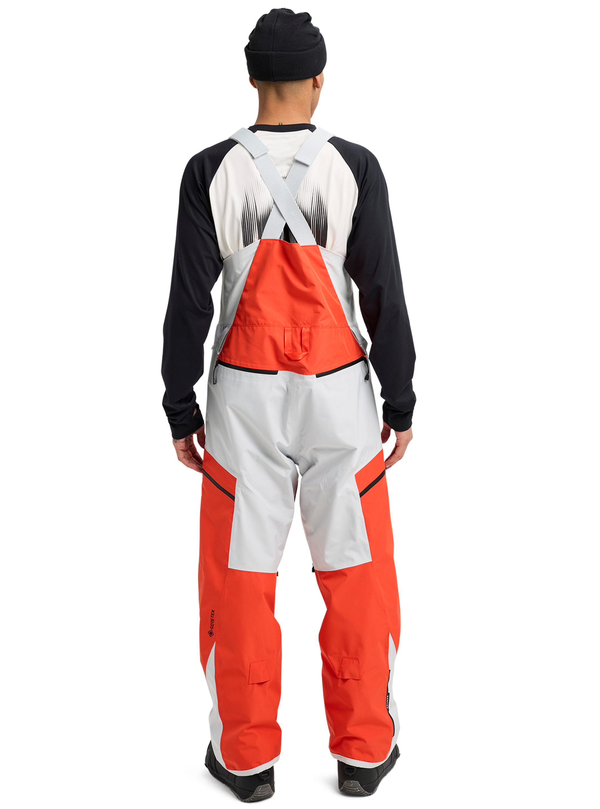 Product image of Men's Burton Reserve GORE-TEX 2L Bibs (Sample)[Variant:Fiesta Red / Gray Cloud]
