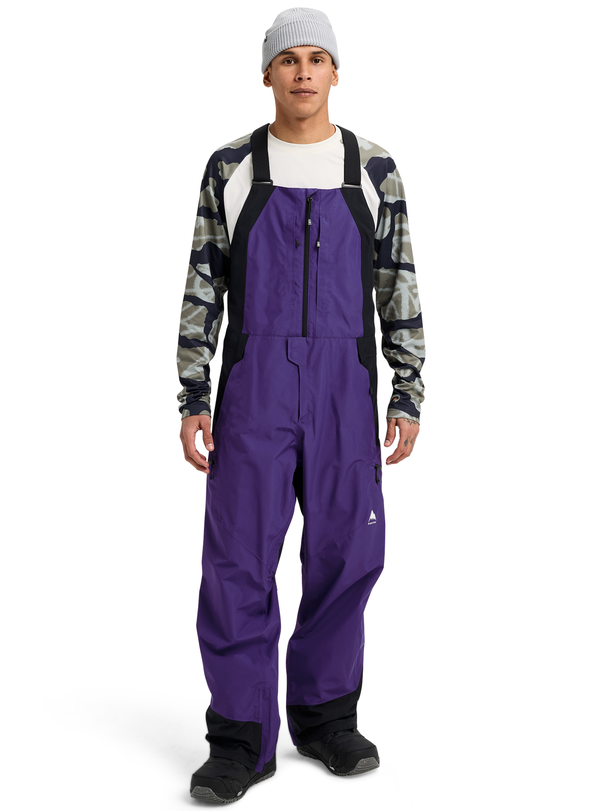 Product image of Men's Burton Reserve GORE-TEX 2L Bibs (Sample)[Variant:Prism Violet / True Black]