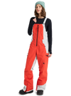 Product image of Women's Burton Reserve GORE-TEX 2L Bibs (Sample)[Variant:Fiesta Red / Gray Cloud]