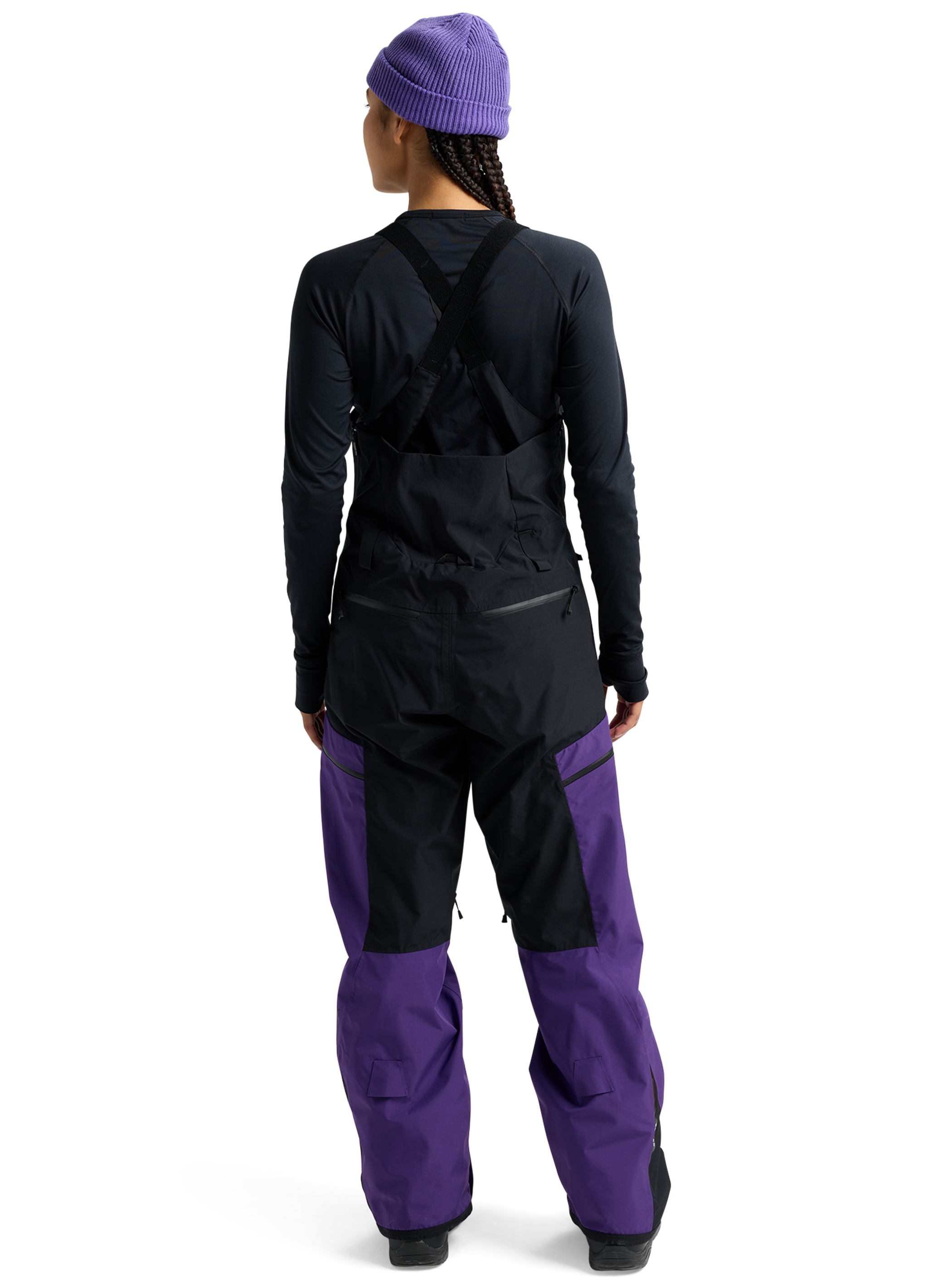 Product image of Women's Burton Reserve GORE-TEX 2L Bibs (Sample)[Variant:Prism Violet / True Black]