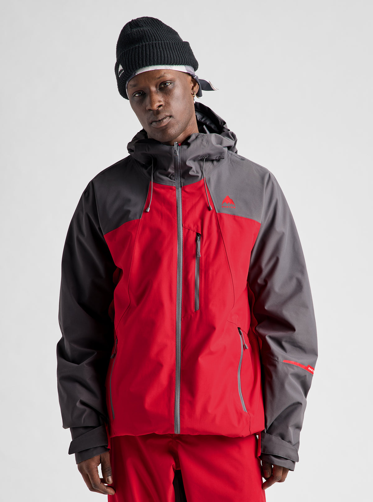 Product image of Men's Burton Reserve 2L Jacket[Variant:Gotham Gray / Geranium Red]