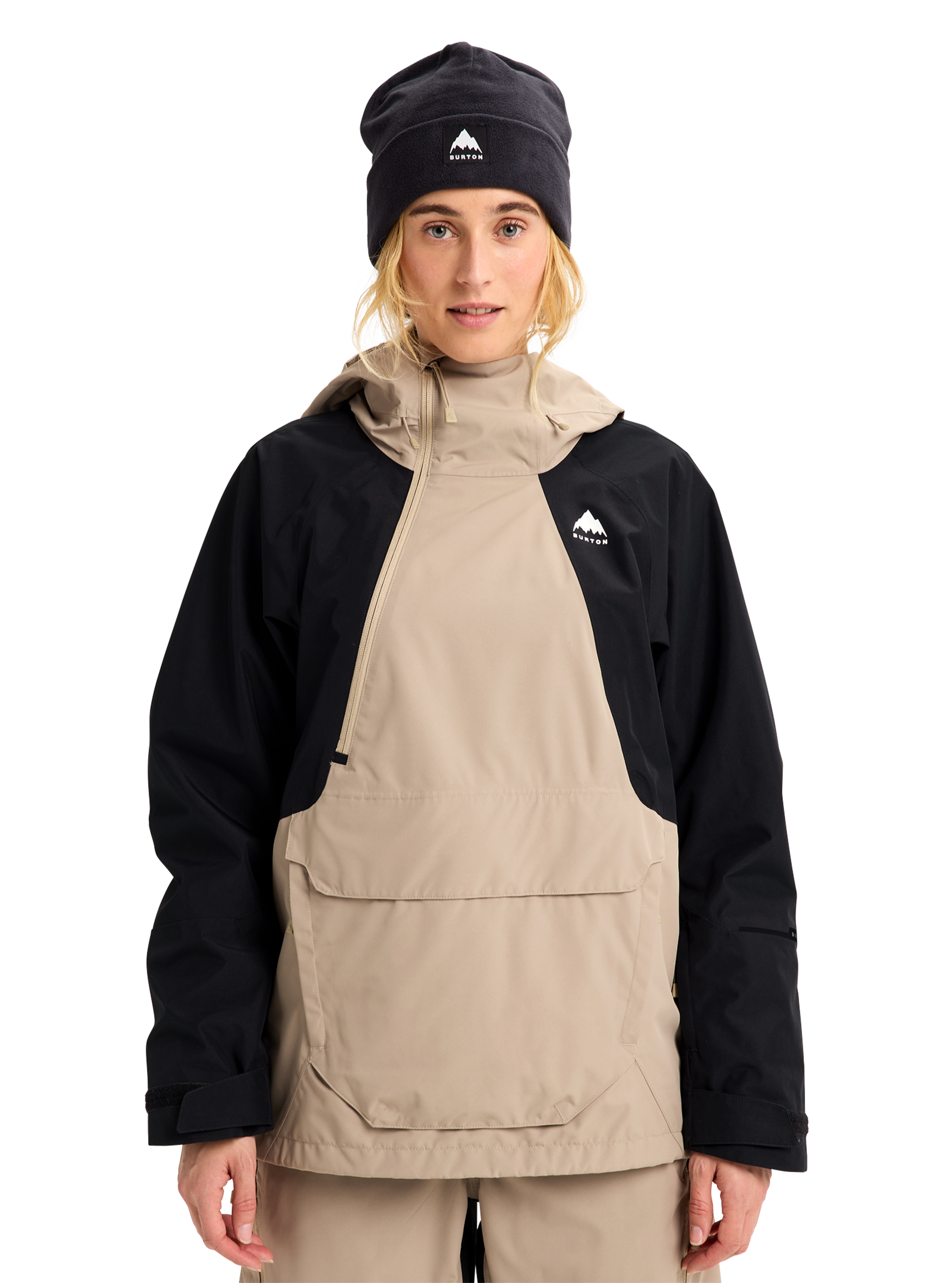 Product image of Women's Burton Reserve 2L Relaxed Anorak (Sample)[Variant:Summit Taupe / True Black]