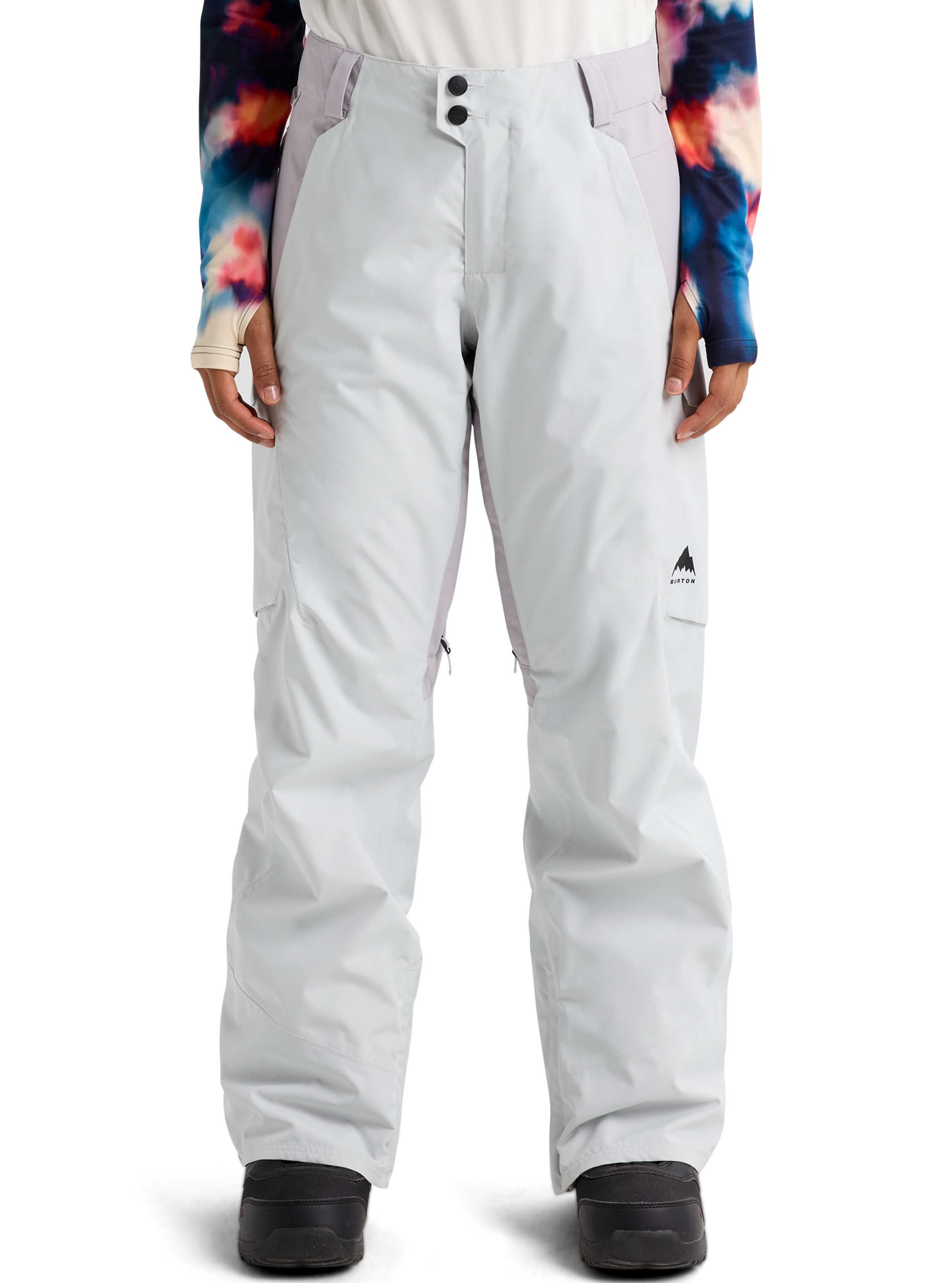 Product image of Women's Burton Reserve 2L Pants[Variant:Gray Cloud / Washed Lavender]
