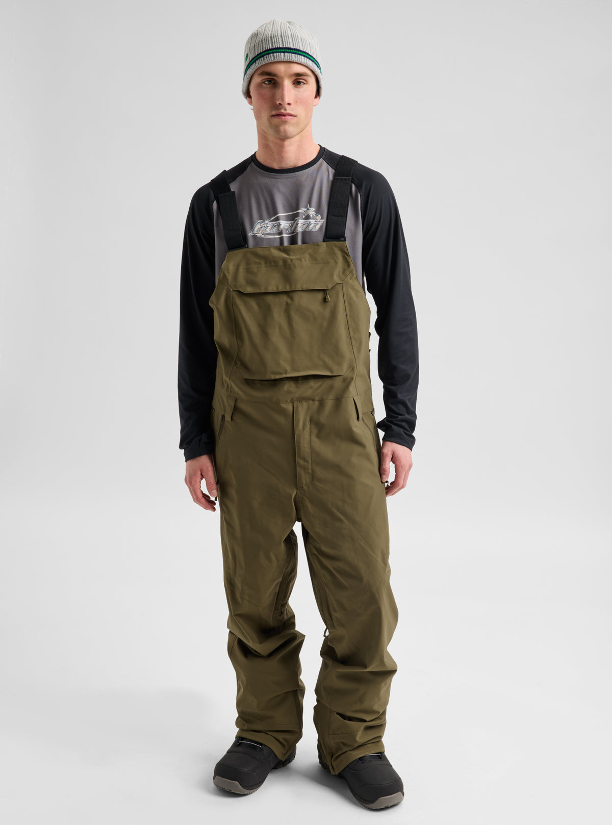 Product image of Men's Burton Reserve 2L Stretch Bib Pants[Variant:Dried Moss]