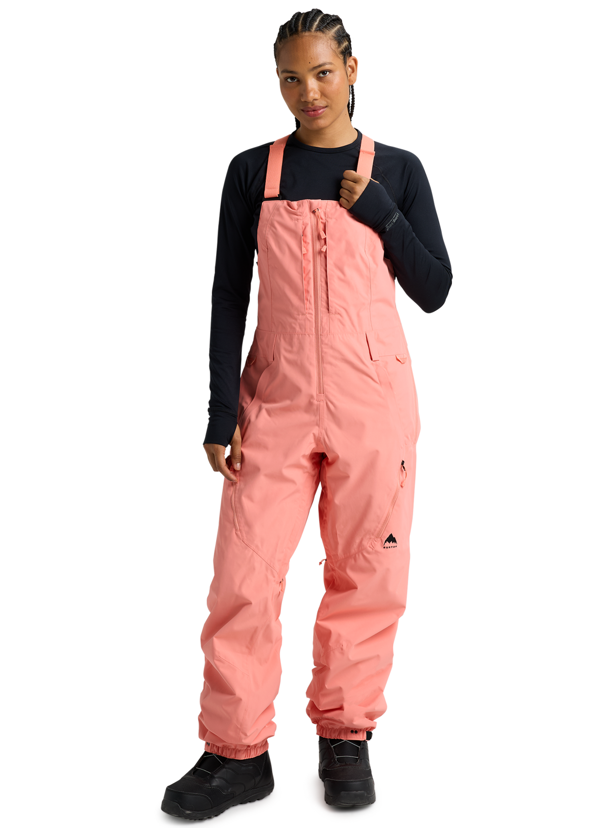 Product image of Women's Burton Reserve 2L Bib Pants[Variant:Sunrise Coral]