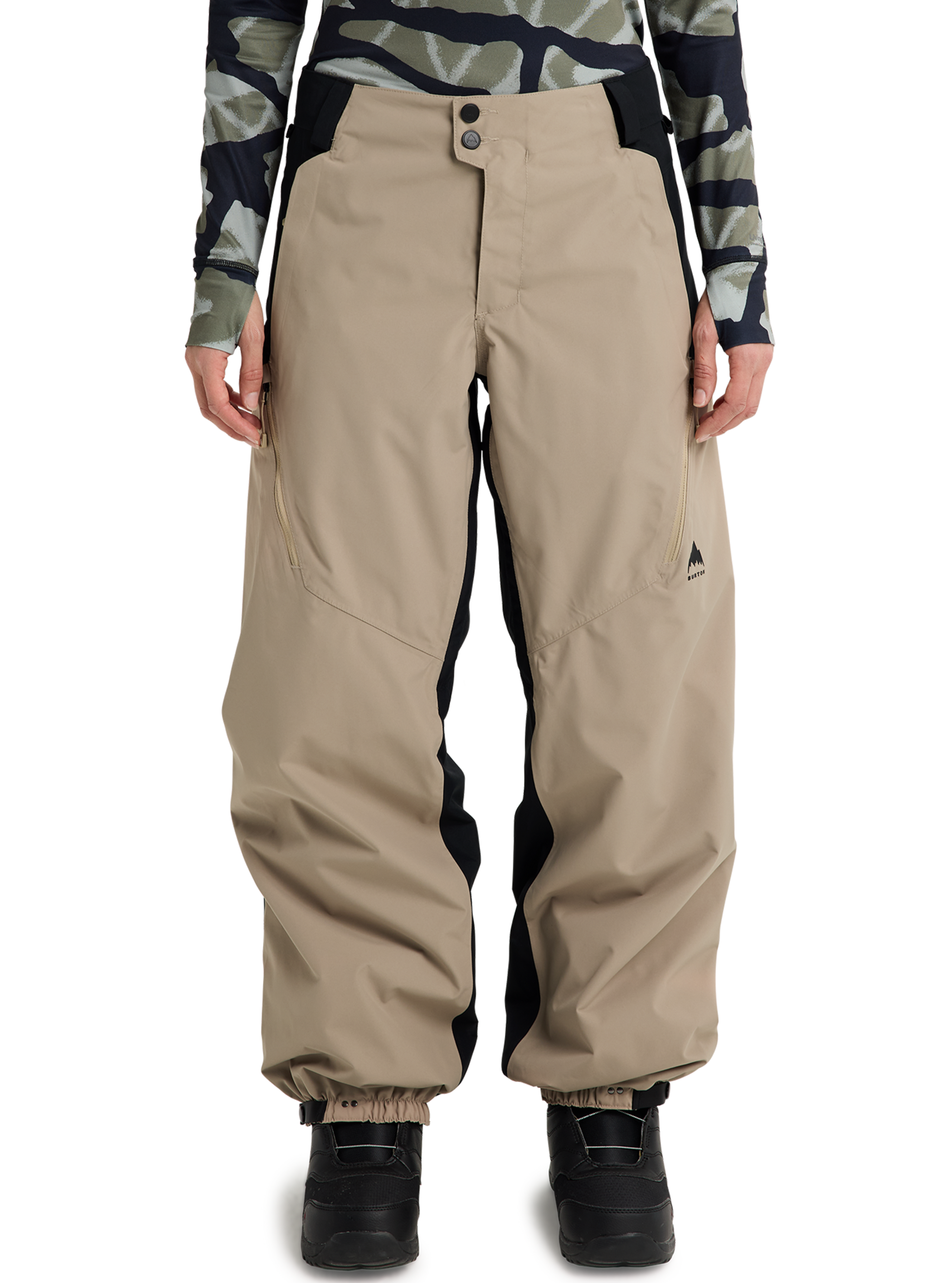 Product image of Women's Burton Reserve 2L Relaxed Pants (Sample)[Variant:Summit Taupe / True Black]