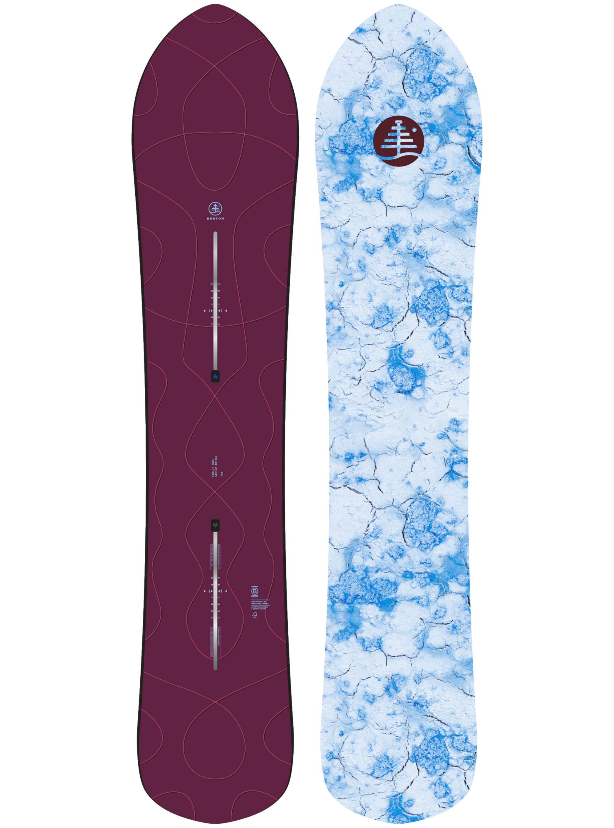 Burton ファミリーツリー スケッチアーティスト キャンバー スノーボード