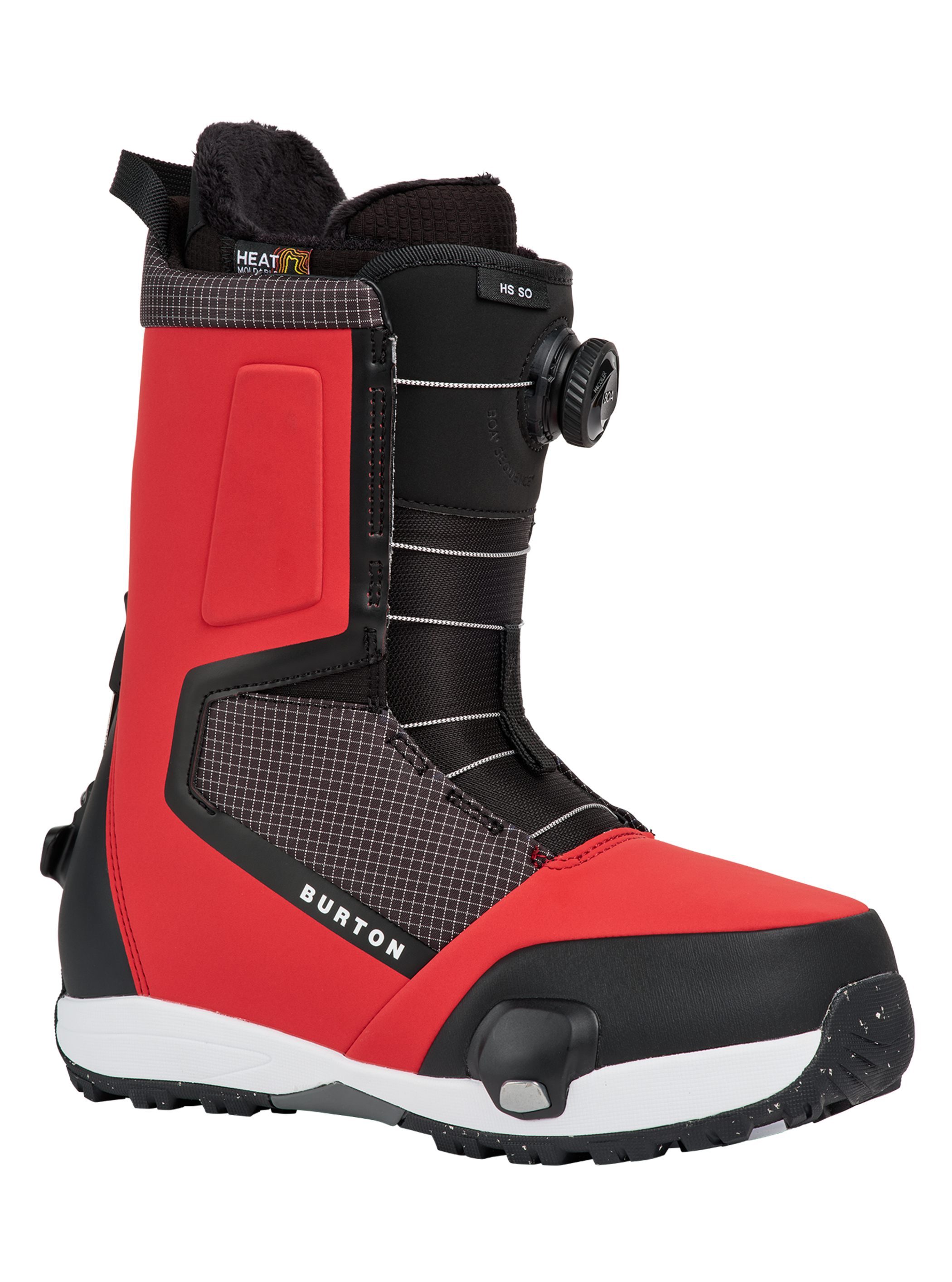 Product image of Men's Burton Highshot Step On® Snowboard Boots[Variant:Geranium Red Grid / Black]