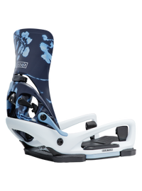Product image of Women's Burton Step On® Lexa X EST® Snowboard Bindings[Variant:Cyanotype Floral / White]