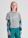 Product image of Kids' Burton Elmore Short Sleeve T-Shirt[Variant:Gray Heather]