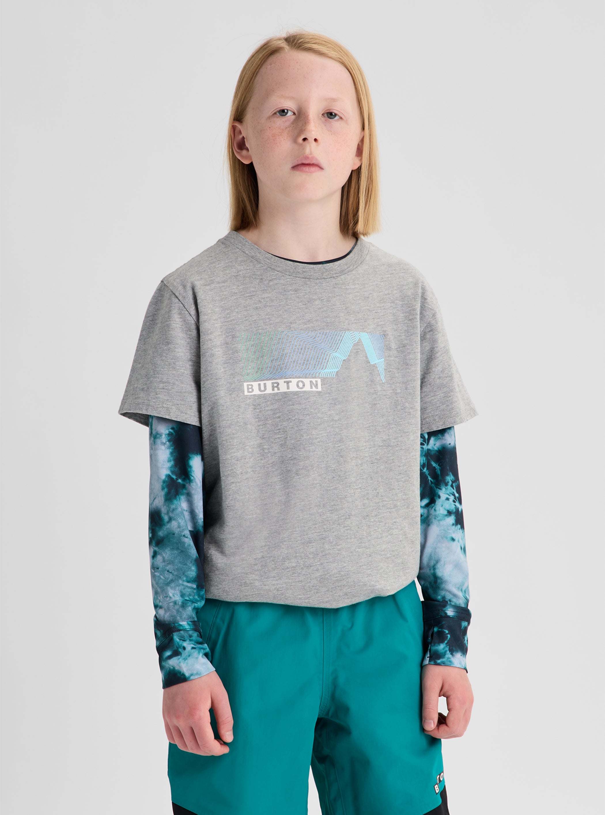 Product image of Kids' Burton Elmore Short Sleeve T-Shirt[Variant:Gray Heather]