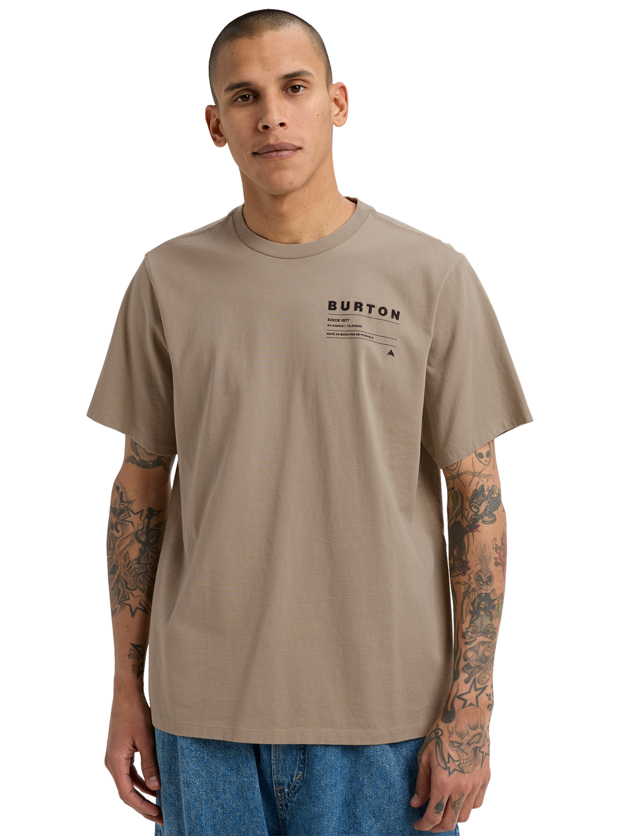 Product image of Burton Moretown Short Sleeve T-Shirt[Variant:Summit Taupe]