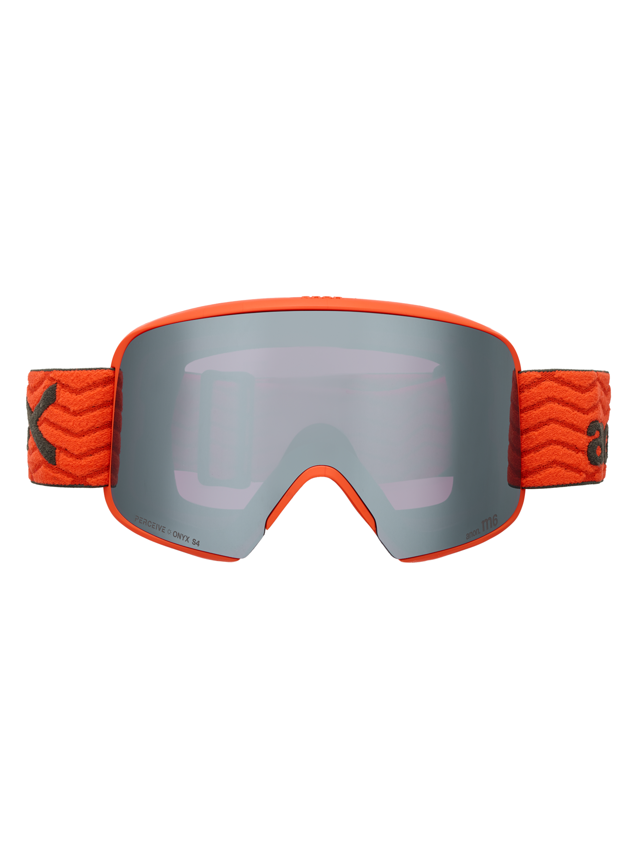 Product image of Anon M6 Goggles (Sample)[Variant:Frame: Fiesta Red, Lens: Perceive Sunny Onyx (6% / S4), Perceive Variable Violet (34% / S2)]
