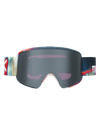 Product image of Anon M6 Goggles[Variant:Frame: Glitch Lines, Lens: Perceive Sunny Onyx (6% / S4), Spare Lens: Perceive Variable Violet (34% / S2)]