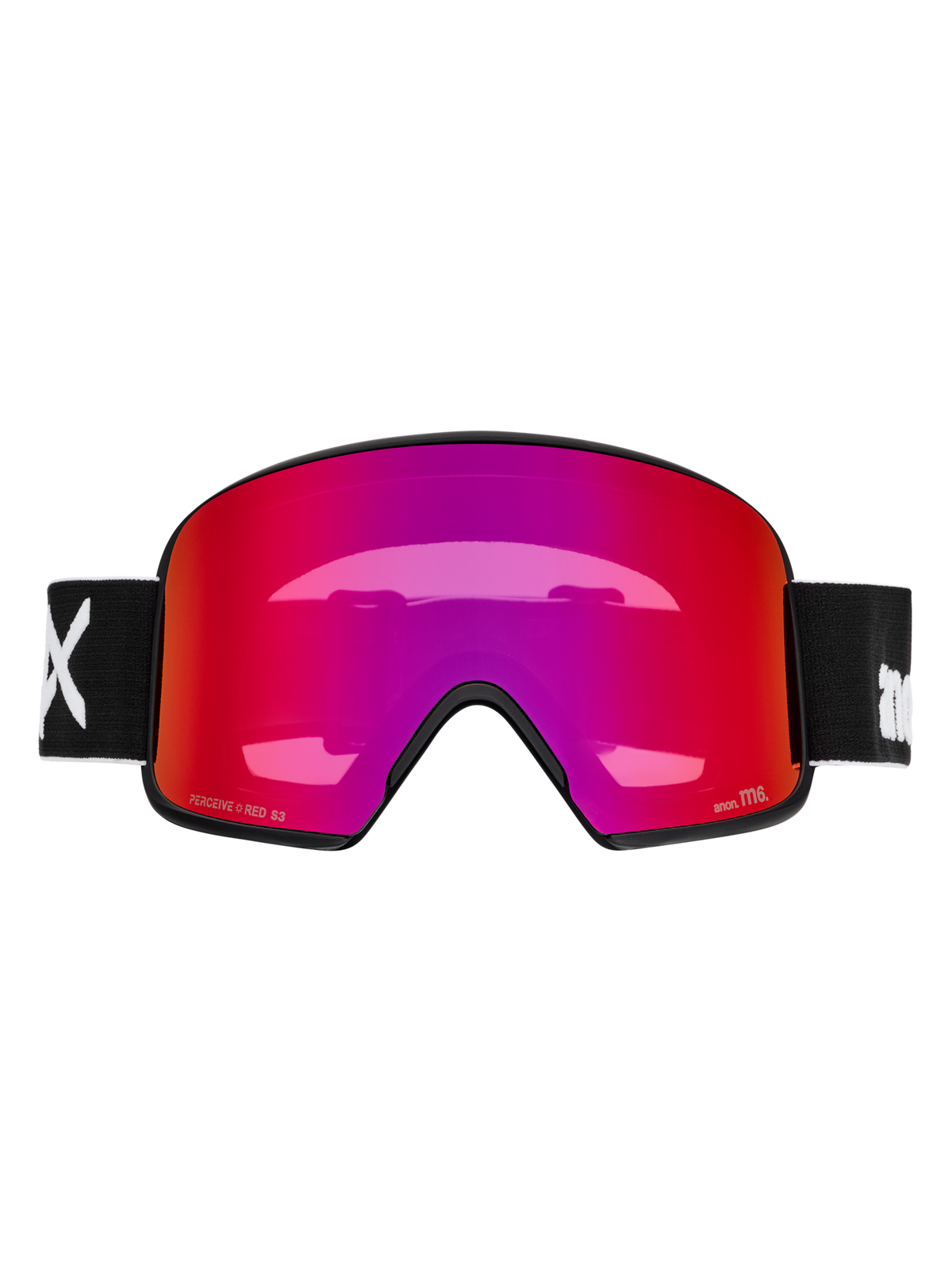 Product image of Anon M6 Goggles[Variant:Frame: Black, Lens: Perceive Sunny Red (14% / S3), Spare Lens: Perceive Cloudy Burst (59% / S1)]