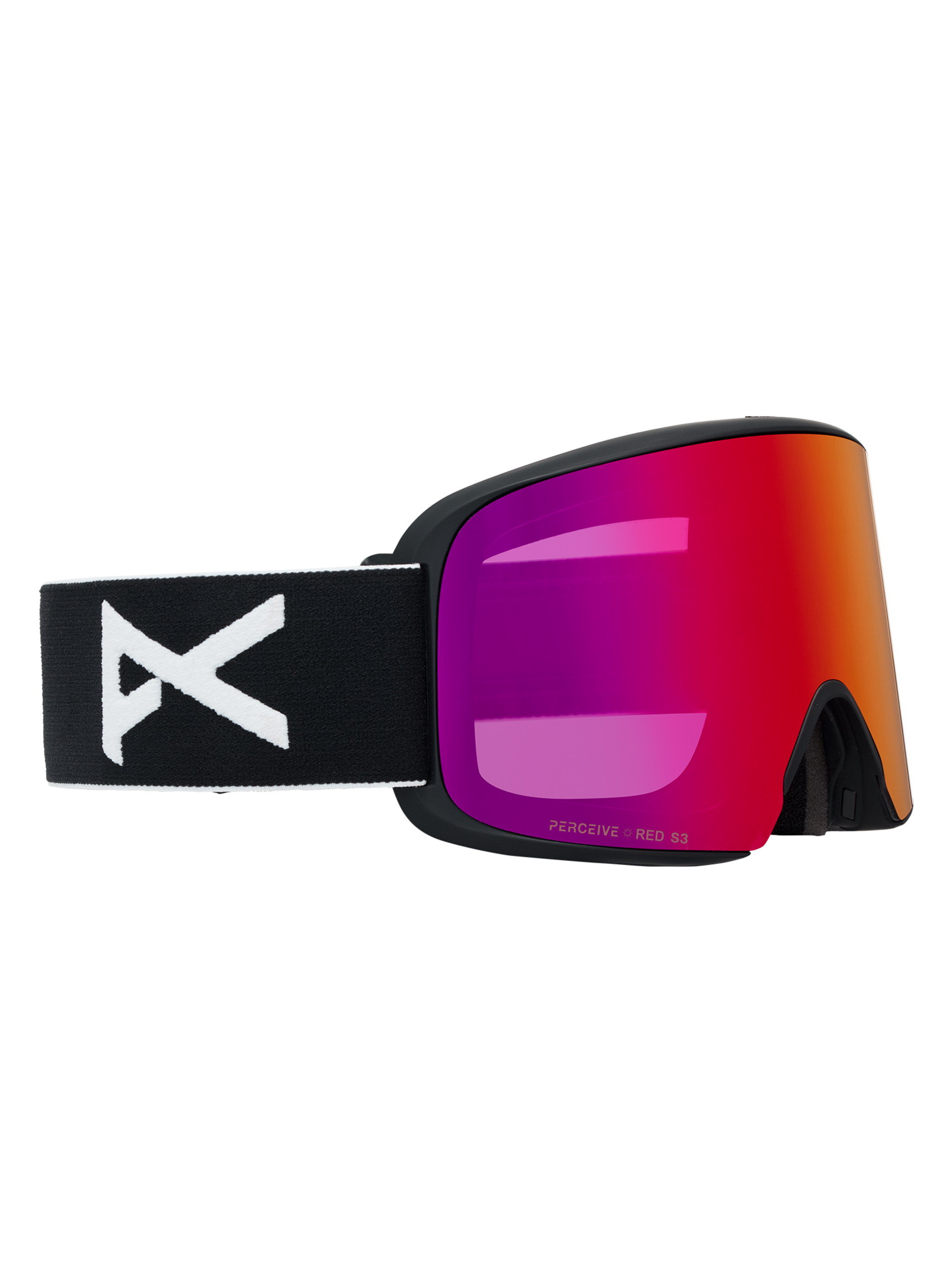 Product image of Anon M6 Goggles[Variant:Frame: Black, Lens: Perceive Sunny Red (14% / S3), Spare Lens: Perceive Cloudy Burst (59% / S1)]